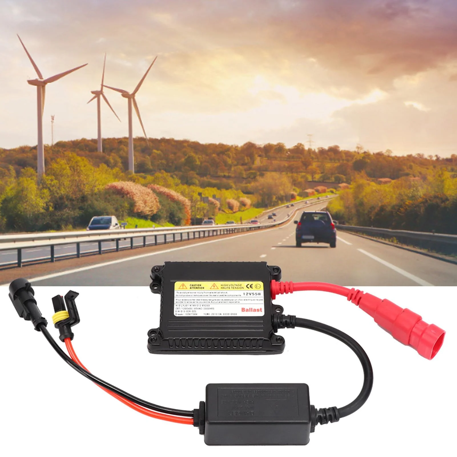 Xenon Retrofit Kit, 2 Pieces 12 V 55 W Ballast, Universal Digital DC Ballast Replacement Conversion Kit - Image 4