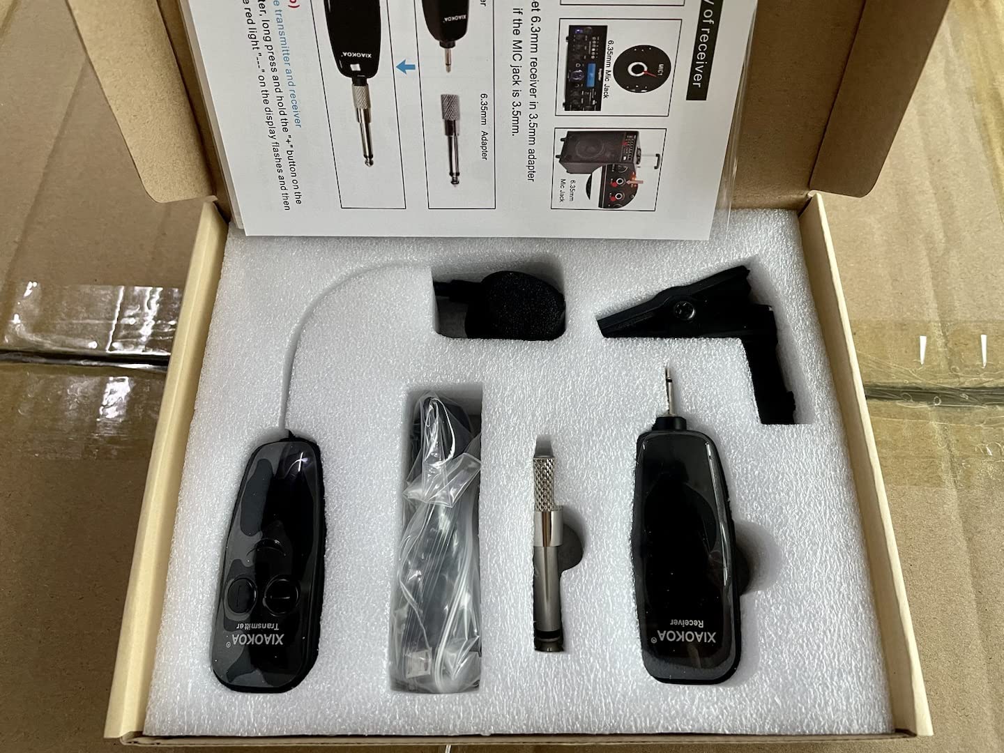 XIAOKOA 2.4G Wireless Microphone Headset, 50m Stable Transmission, Dual Micro USB Charging, Compatible with PA Systems - Image 9