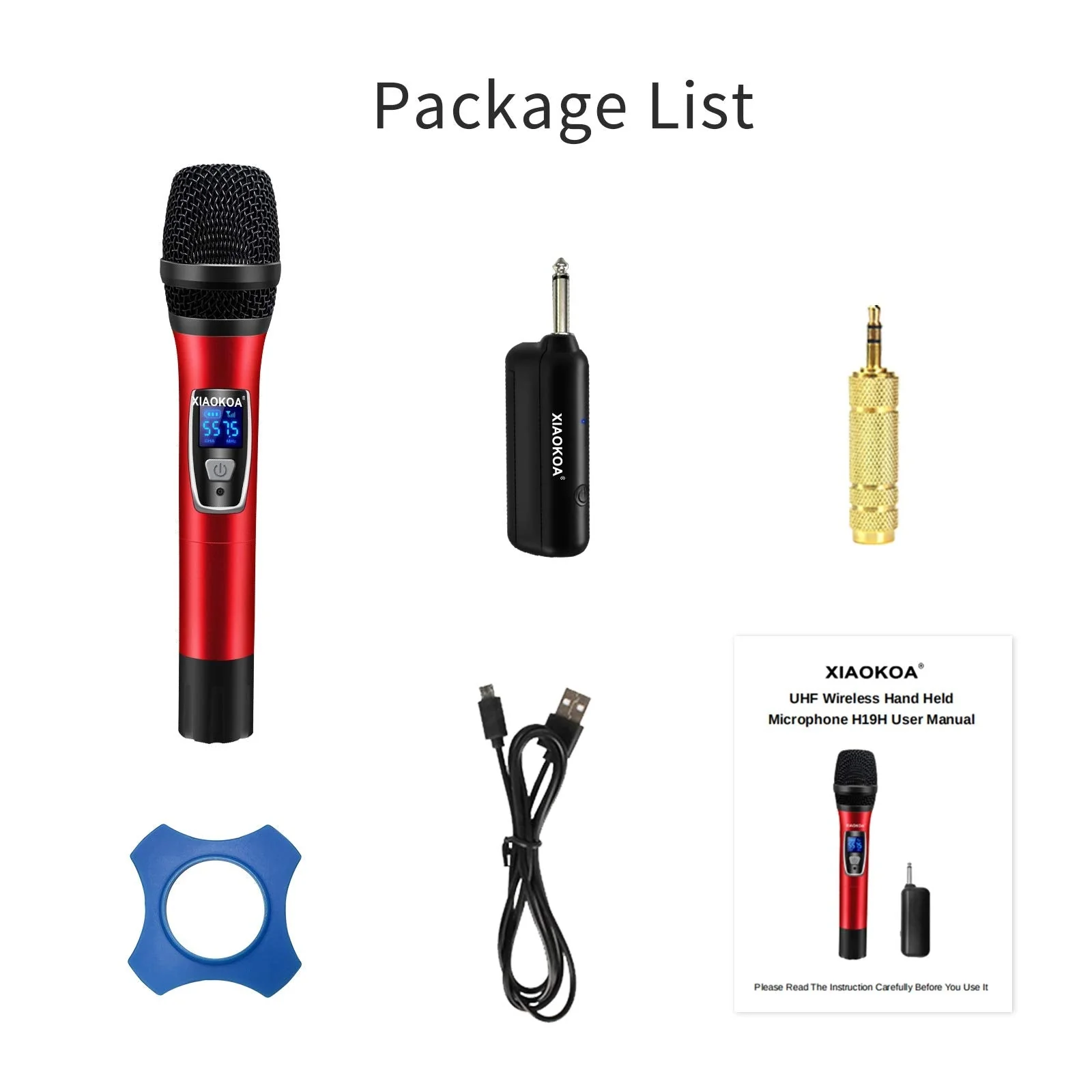XIAOKOA Handheld Wireless Microphones,Professional UHF Karaoke Microphone,160ft Range,Ideal for Singing,Home Party,Church,Compatible with Voice Amplifier, PA System - Image 7