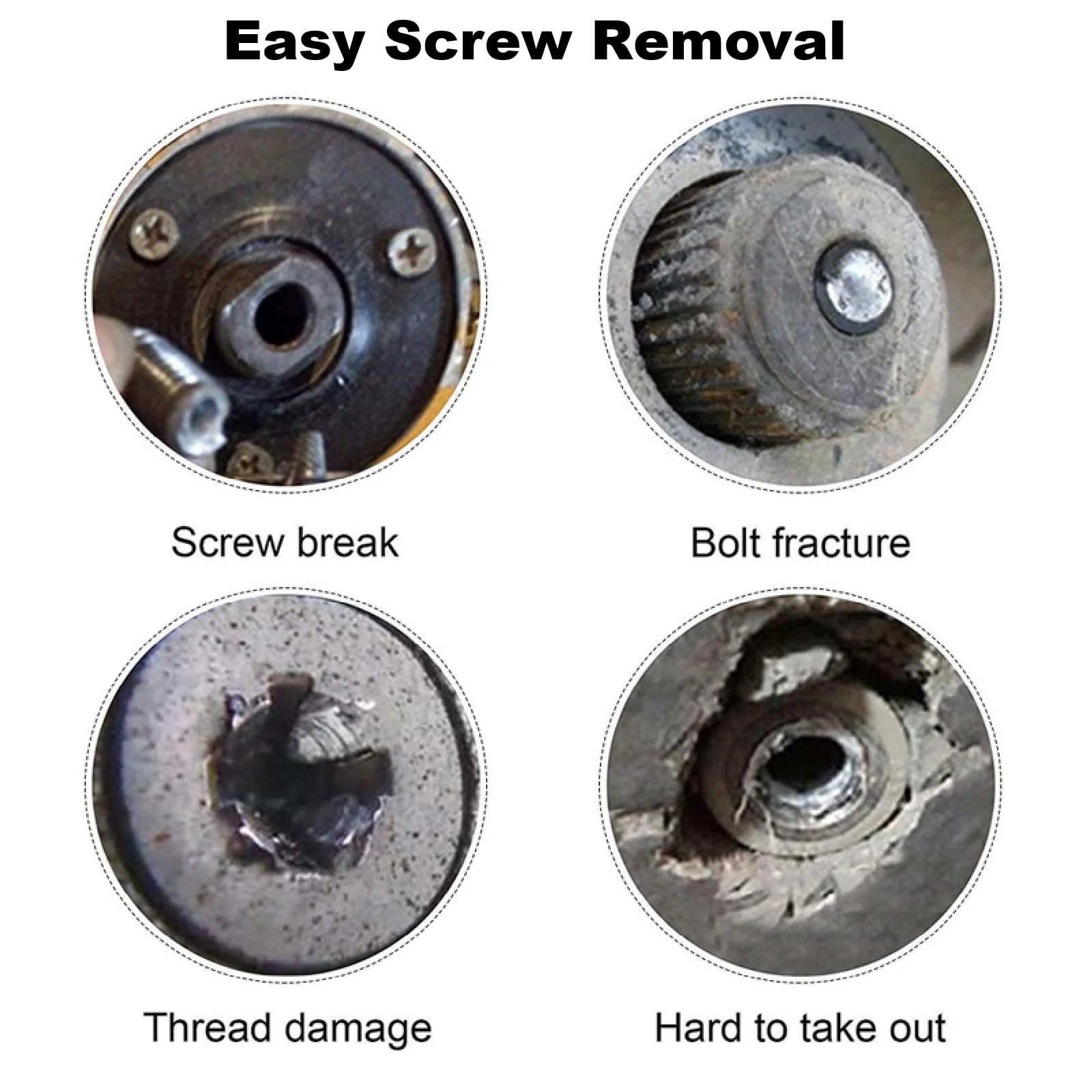 Xiciki Screw Extractor Set for Damaged Screws 2-12 mm Left Extractor Set with Drills, Extractors, Bit Extension Set of 22 - Image 5