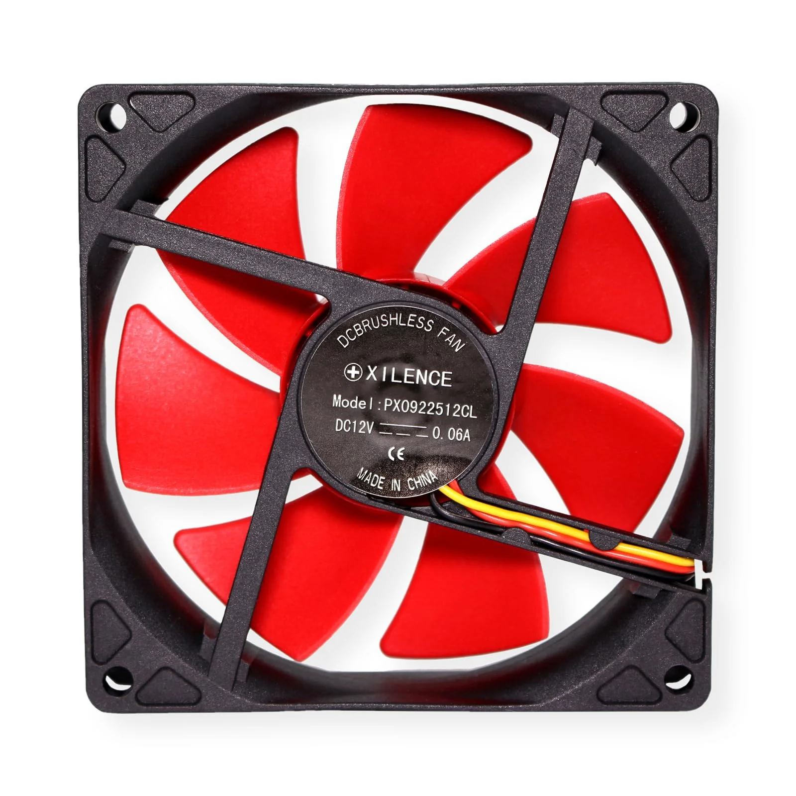 Xilence XPF92.R 92 mm Case Fan, 3Pin, Red/Black - Image 5