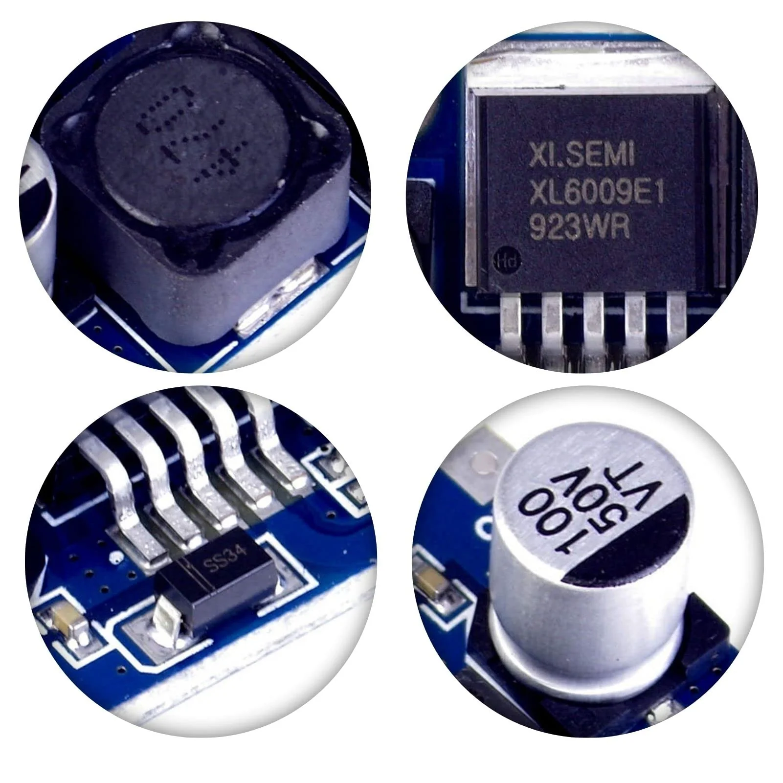 XL6009 DC-DC Buck Converter Module, 3~32V to 5~35V 4A Adjustable Step Up Voltage Regulator DC Converter Module for Arduino Raspberry DIY Projects Crafts - Image 5