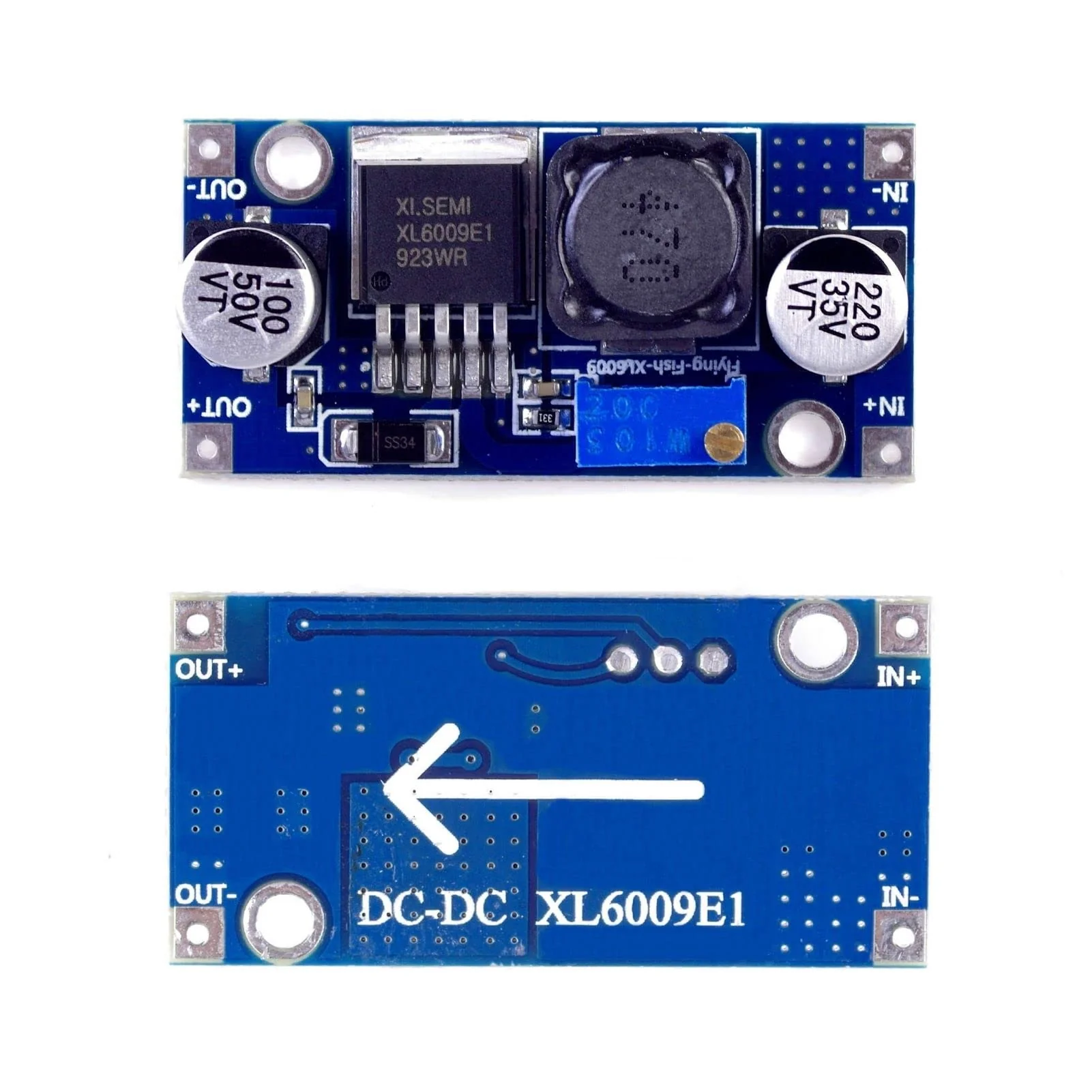 XL6009 DC-DC Buck Converter Module, 3~32V to 5~35V 4A Adjustable Step Up Voltage Regulator DC Converter Module for Arduino Raspberry DIY Projects Crafts - Image 7