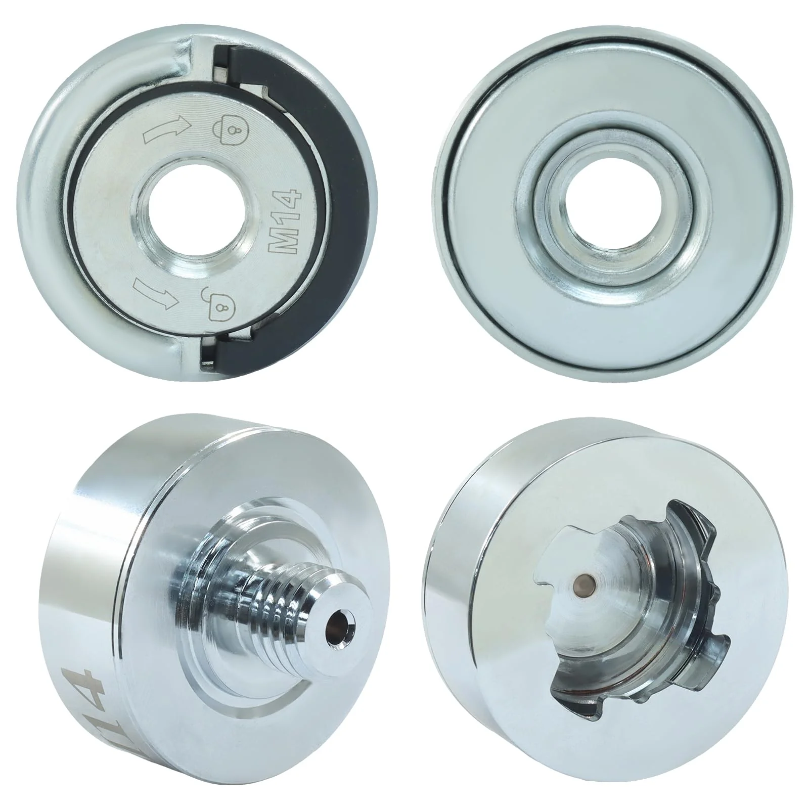 XLOCK Adapter to M14 Thread Adapter Kit with Grinder Quick Change Nut, Suitable for 22.23mm Arbor Saw Blades, XLOCK Angle Grinders - Image 2