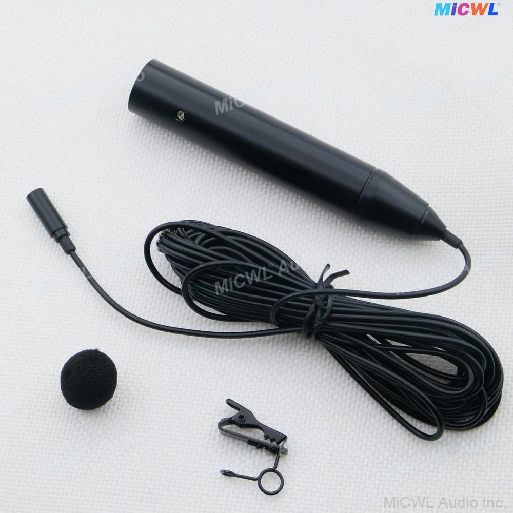 XLR 48V Phantom Power 3Pin Lavalier Microphone Tie Clip 5m Wire Lapel Microfone - Image 5
