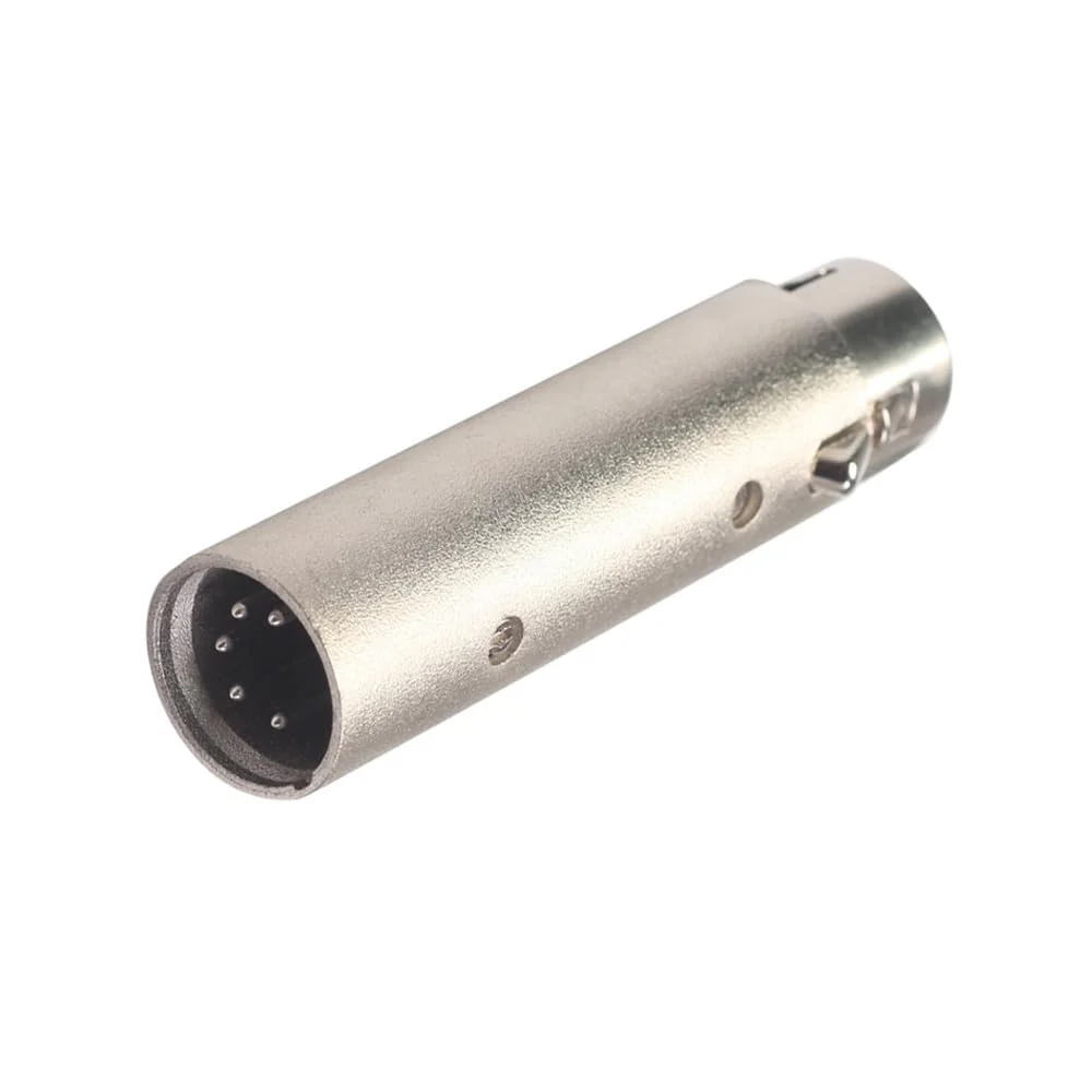 XLR Adapter Convert 3 Pin Male DMX into 5 Pin Female DMX for Lighting Interface Controller Compatible with Enttec DMX USB Pro 70304 Lighting Interface,ODE Mk3/Mk2 D-Split - Image 4