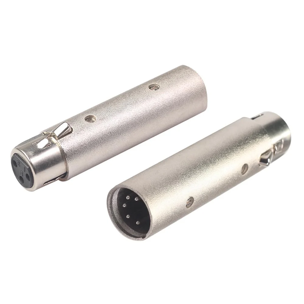 XLR Adapter Convert 3 Pin Male DMX into 5 Pin Female DMX for Lighting Interface Controller Compatible with Enttec DMX USB Pro 70304 Lighting Interface,ODE Mk3/Mk2 D-Split - Image 6