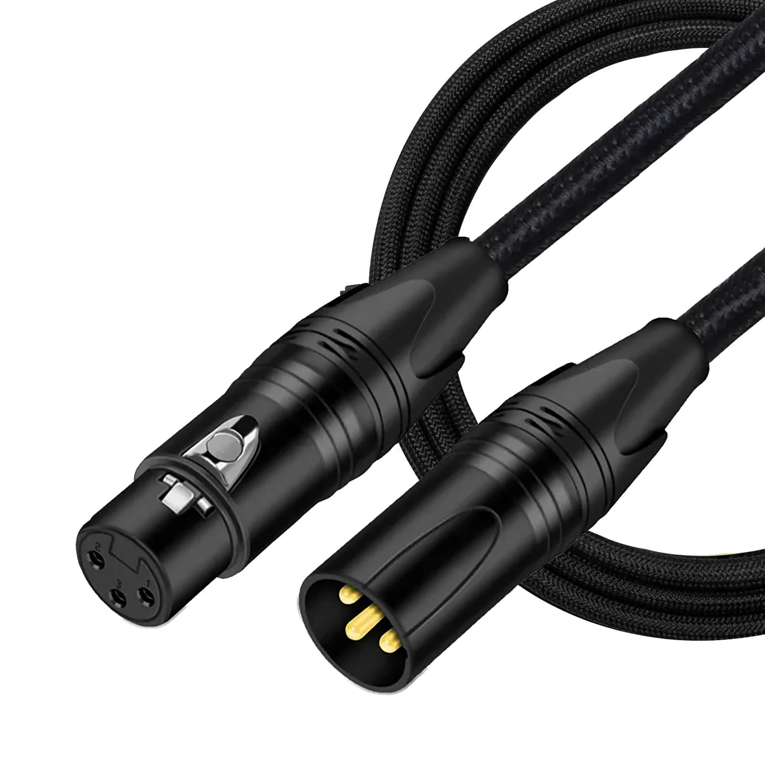 XLR Cable, Male to Female Audio Cables 25ft 1 Packs, Noise-Canceling, Premium Balanced Microphone Patch Cords 3-pin XLR Mic Cables Oxygen-Free Copper (OFC) Mic Cord for Speaker, Mixer, Studio 25 Feet-1Pack-Black - Image 7