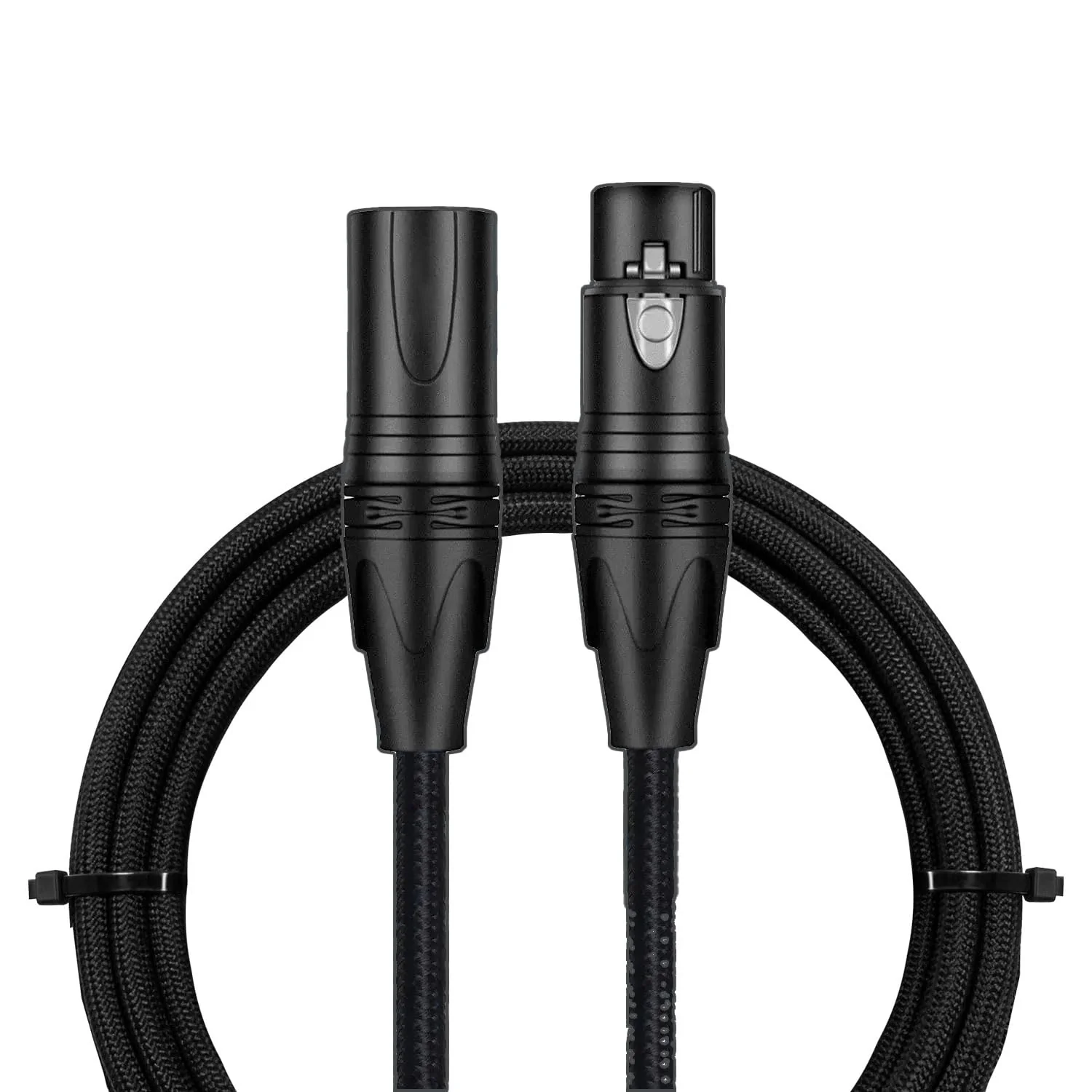 XLR Cable, Male to Female Audio Cables 25ft 1 Packs, Noise-Canceling, Premium Balanced Microphone Patch Cords 3-pin XLR Mic Cables Oxygen-Free Copper (OFC) Mic Cord for Speaker, Mixer, Studio 25 Feet-1Pack-Black - Image 9
