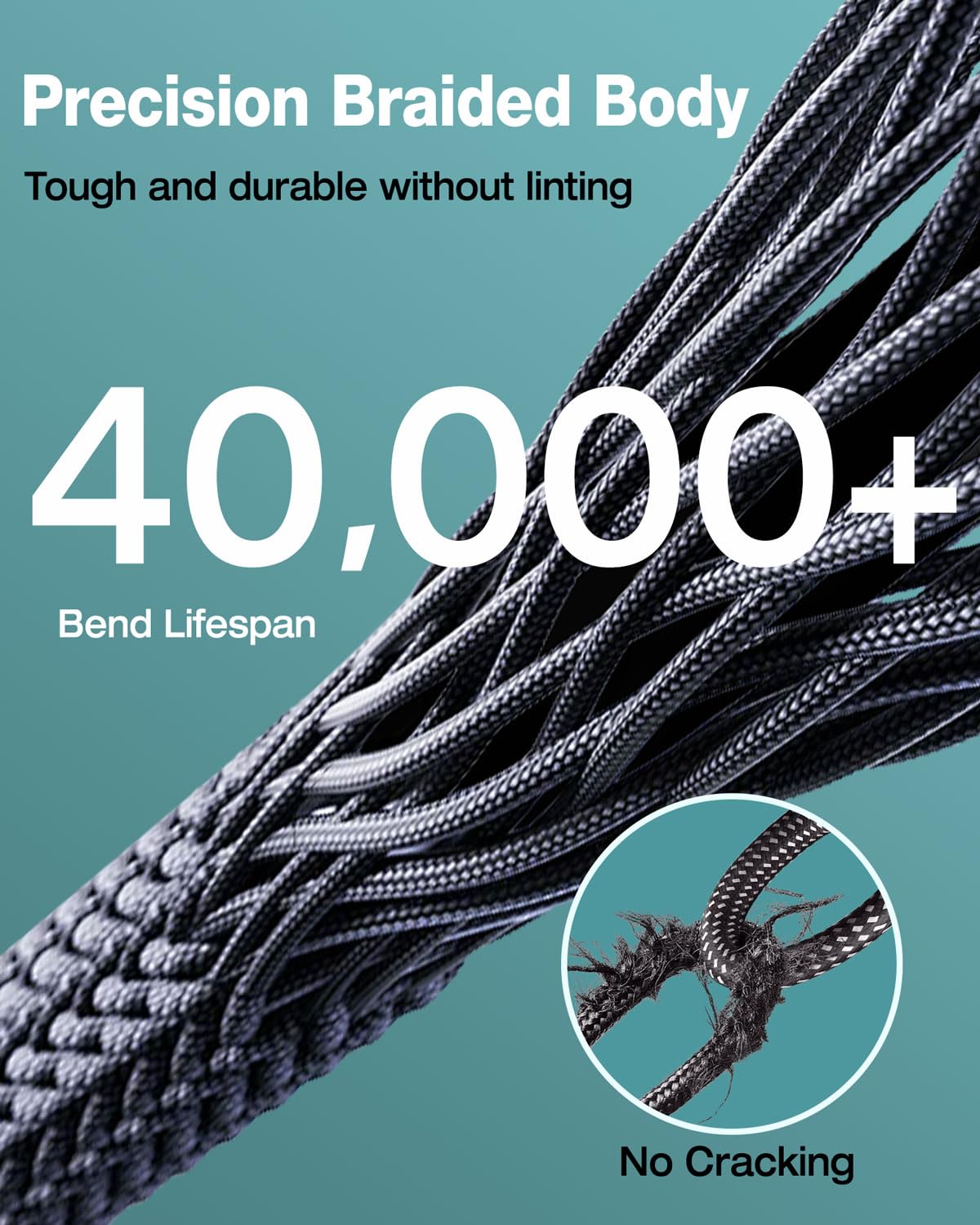 XLR Cables 10 Feet 2 Pack, Nylon Braided Microphone Cable, 3-Pin Gold-Plated Shielded Cord, Professional 22AWG OFC Mic Speaker Cable, Zinc Alloy Connectors 10Ft2Pack - Image 5