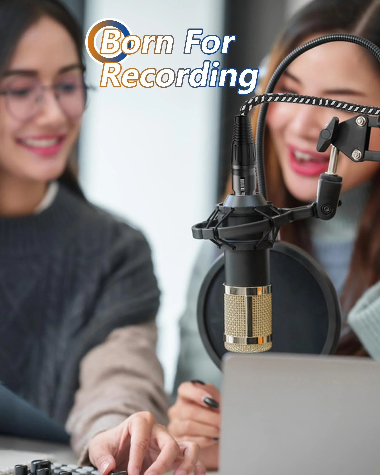 XLR Cables 15 Feet 2 Pack Fully Balanced Nylon Braided XLR Mic Cord Male to Female Microphone Cable 3 pin Oxygen-Free Copper (OFC) for Studio Recording Live 15ft Black and White 15 Feet (4.6m) Nylon Black-White - Image 7