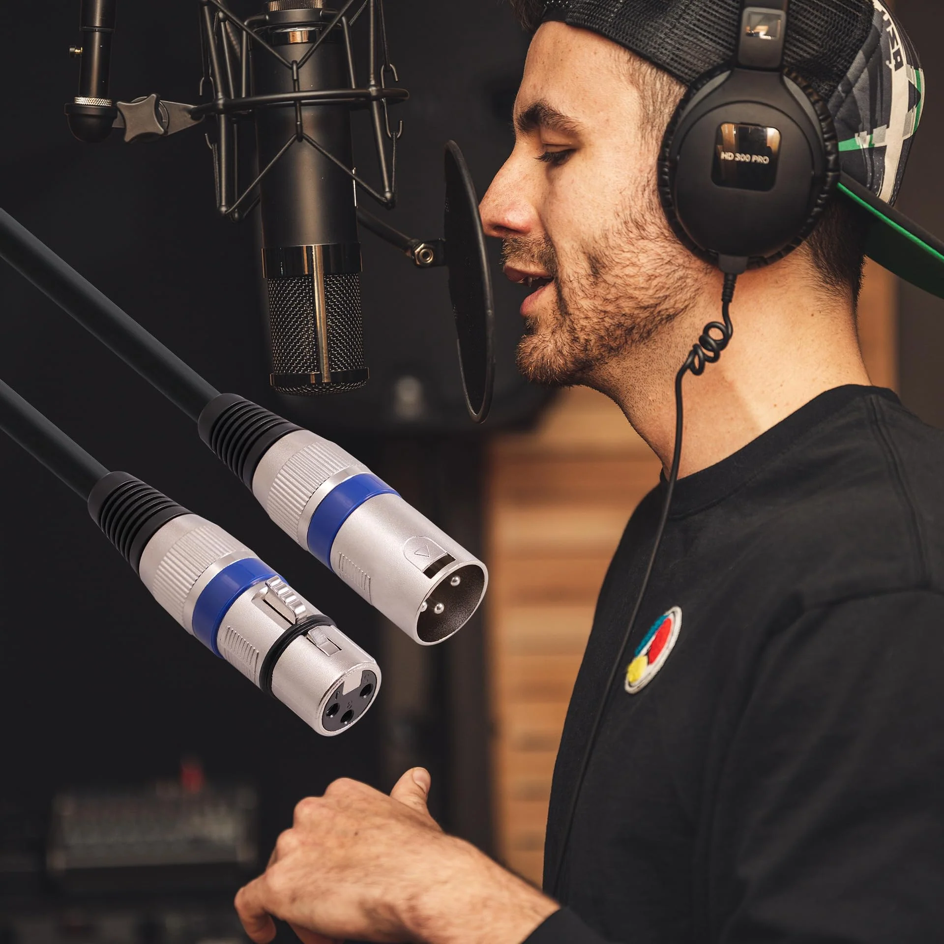 XLR Cables 25FT/8M 2 Packs, Preminum Heavy Duty Microphone Cable Male to Female Cables Zinc Alloy and 3 Pin Balanced Cable forMixer/Recording Studio/Speaker Systems - Image 6