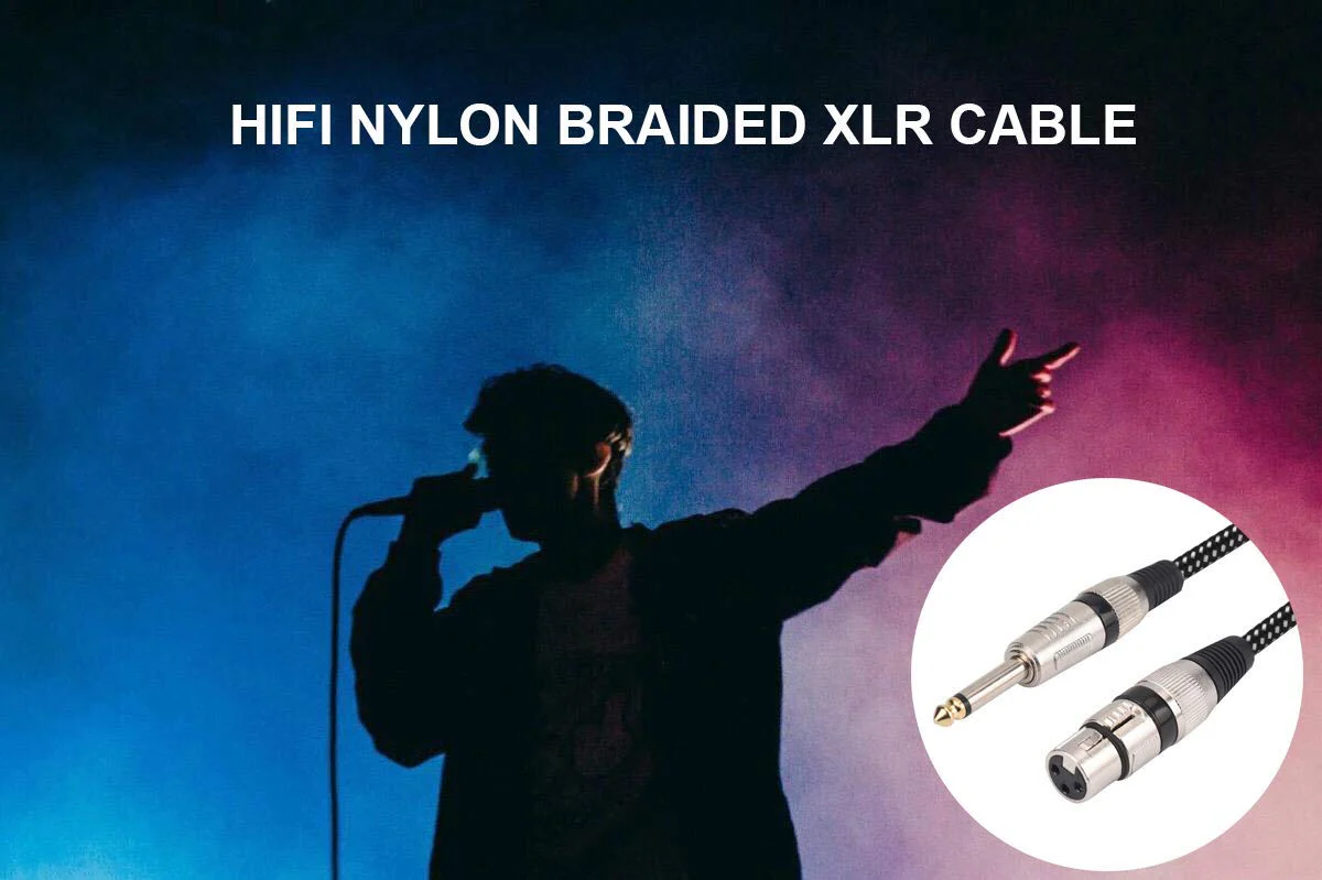 XLR Female to 1/4 Inch TS Cable 50 FT, Nylong Braided XLR 3 Pin Female to 6.35mm TS Male Unbalanced Interconnect Wire Mic Cord for Dynamic Microphone (Pure Copper Conductors) 50FT - Image 7