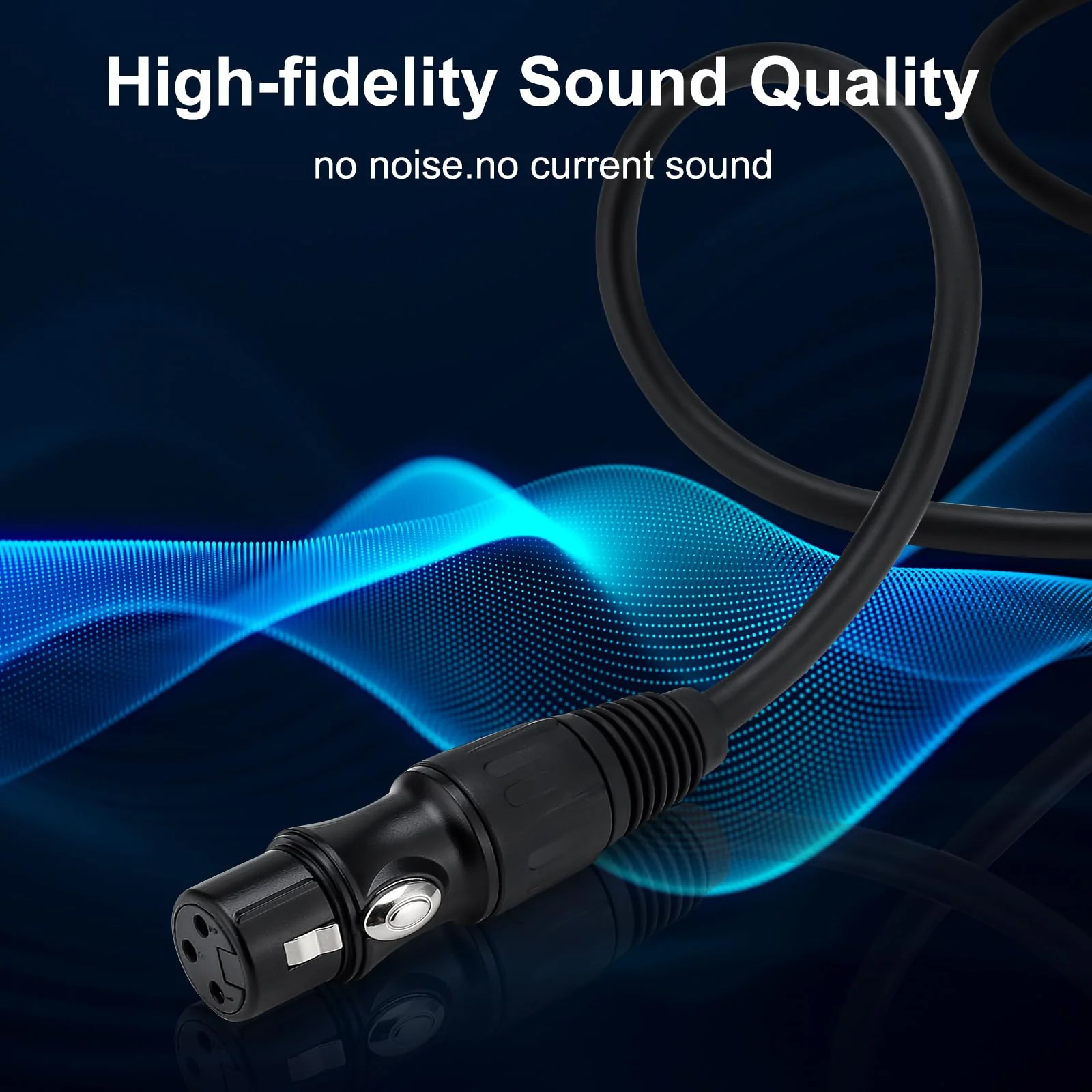 XLR Female to 1/4 TRS Cable, Quarter Inch to XLR Microphone Cable, 6.35mm Balanced Stereo Mic Cord 3.3ft 3.3 Feet - Image 5