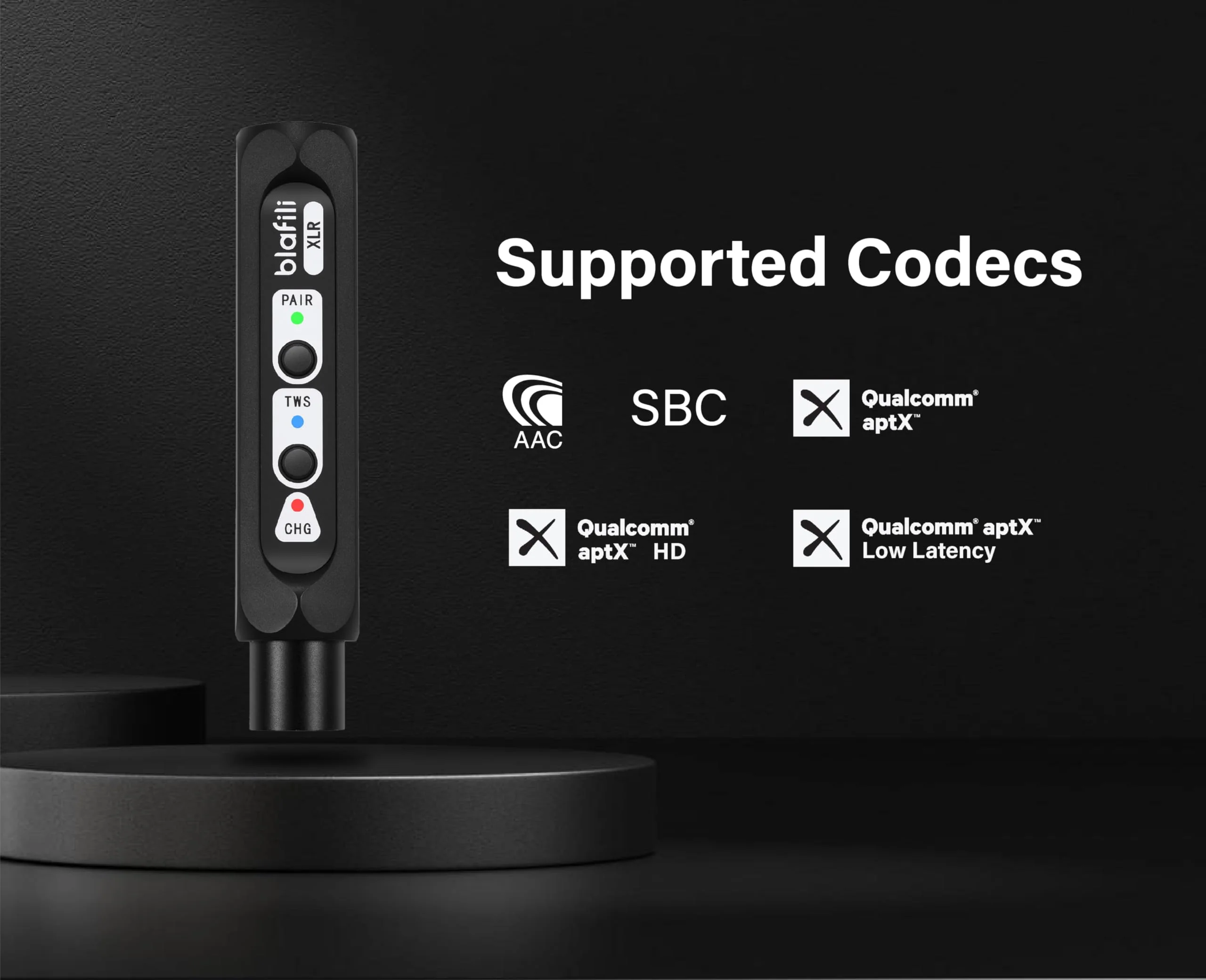 XLR Portable Bluetooth v5.1 Music Receiver, aptX HD aptX Low Latency AAC SBC TWS, Rechargeable Battery 10hrs Long Playtime, USB-C DAC for Mixing Console Desk, Audio Mixer, PA DJ System - Image 4