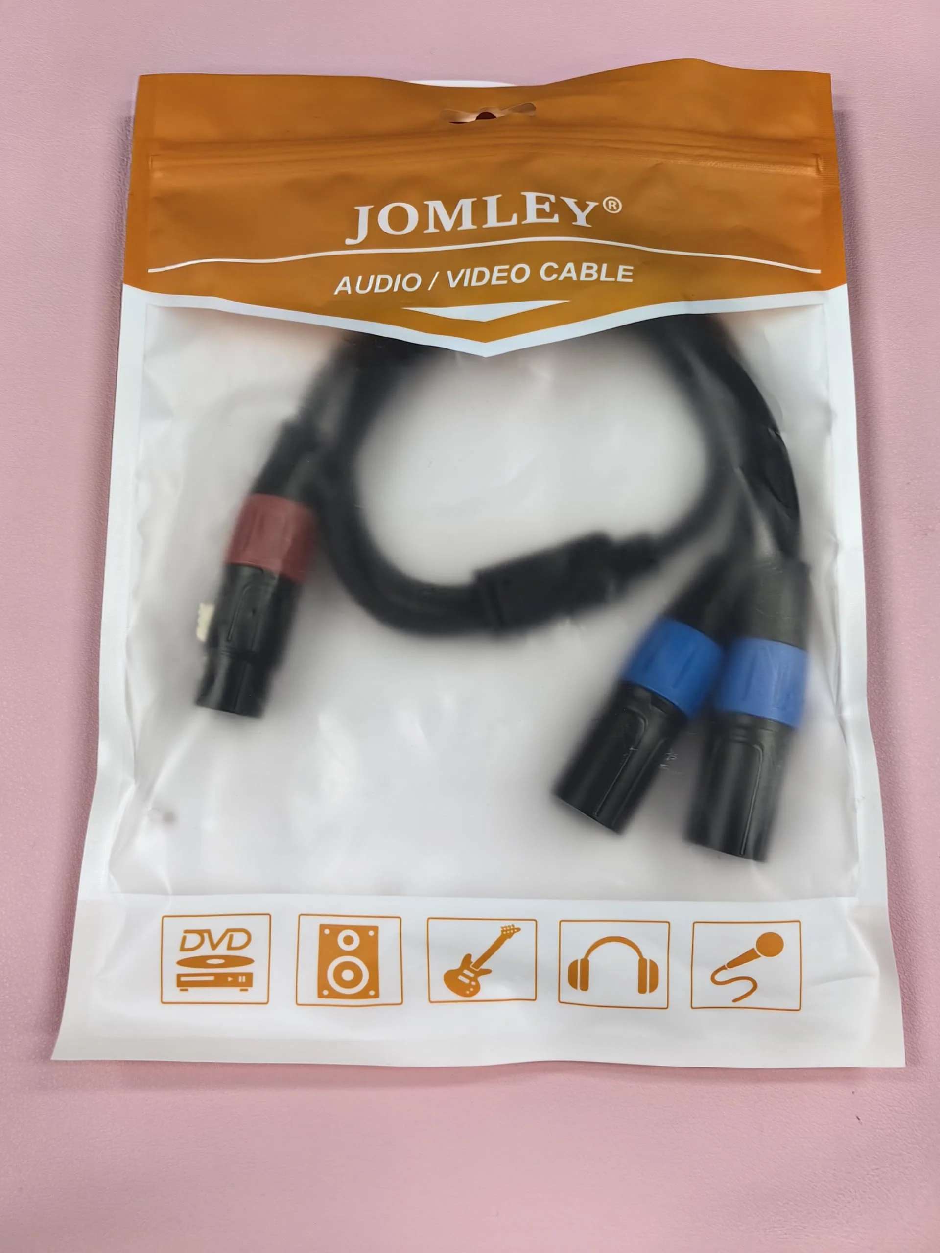 XLR Splitter Cable, 1 XLR Female to Dual XL R Male Patch Y-Splitter Balanced Microphone Cord Audio Cable Adapter - 5 feet (Pack of 2) 5 feet (Pack of 2) - Image 8