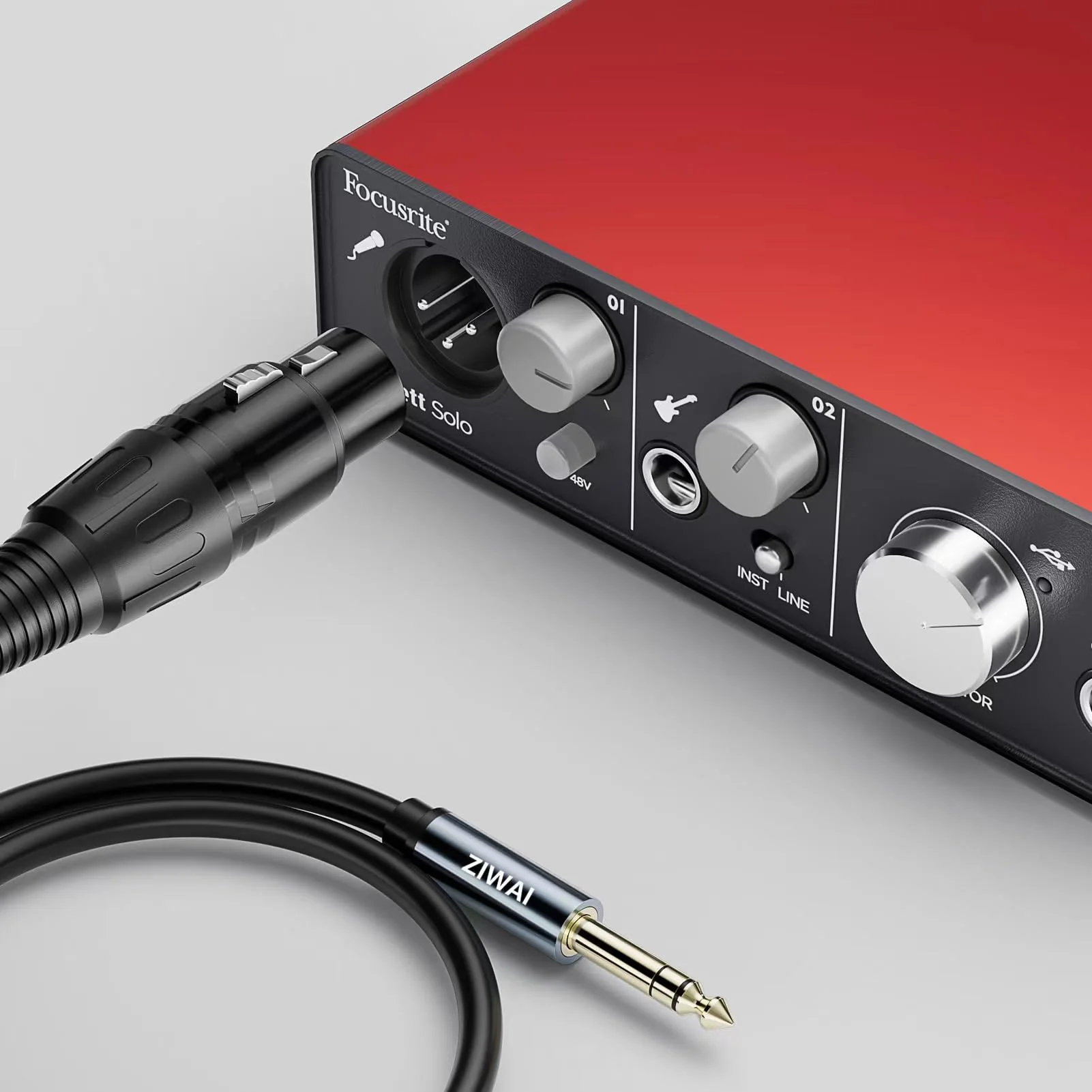 XLR to 6.35mm (1/4 Inch) TRS Cable Female to Male (1/4 to XLR Cable, XLR to 1/4 Cable, XLR to TRS Cable) ﻿ (2, 3Feet) 2 - Image 5