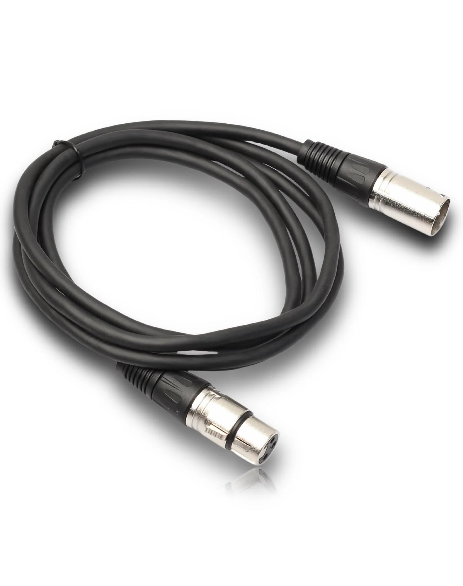 XLR to XLR Cable, XLR Microphone Cable, XLR Male to Female Cord for Microphone, Speaker or PA System, Zinc Alloy Head, 6 feet, Black - Image 5