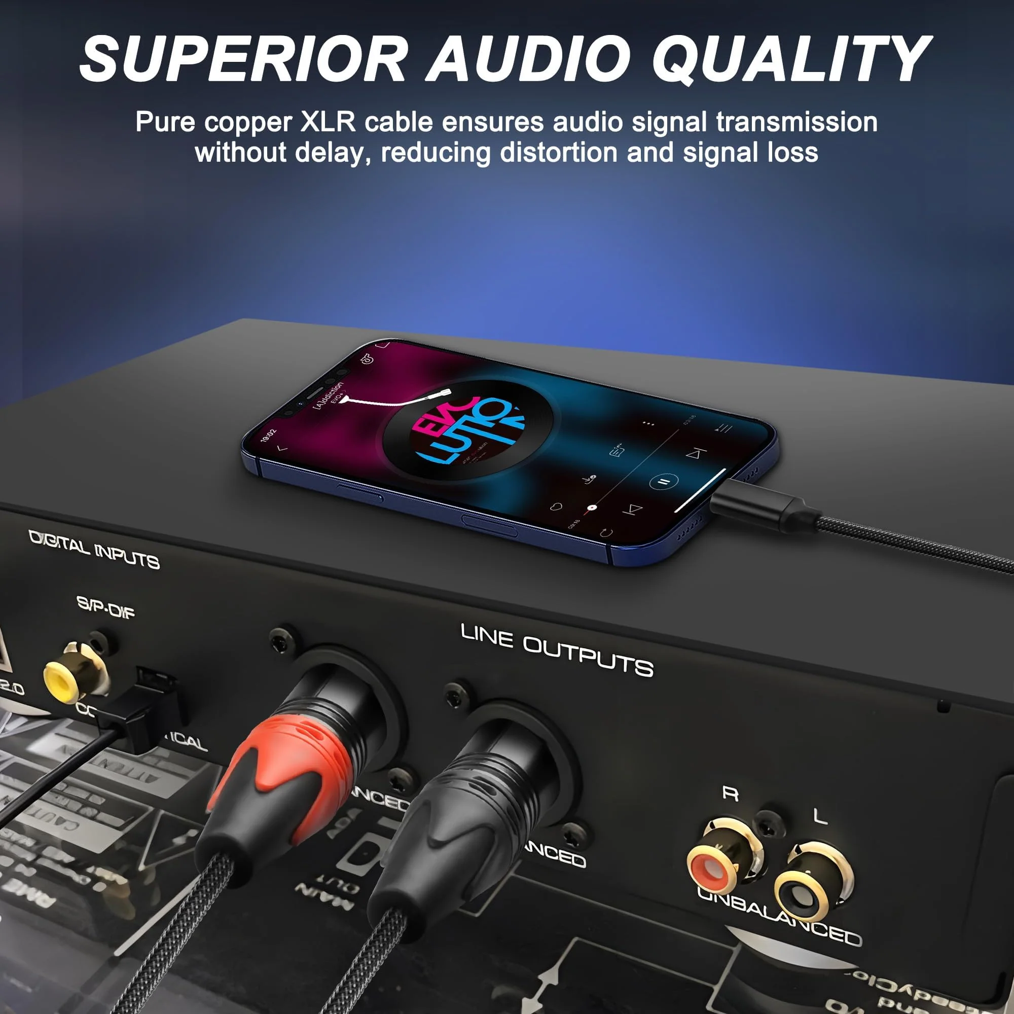 XMSJSIY USB C to Dual XLR Microphone Cable Type C Male to XLR Male Stereo Power Amplifier Cable Audio Connector Cable Compatible with PC Phone Tablet Power Amplifier Audio Cable - 2M/6.56FT - Image 7