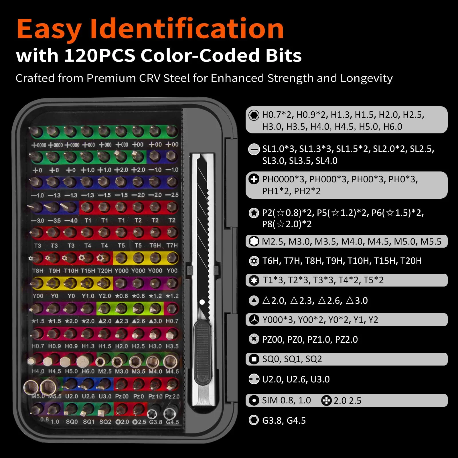 XOOL 132 in 1 Precision Screwdriver Set with Magnetic Driver Kit Professional Electronics Repair Tool Kit for Computer, PC, Mac-Book, Laptop, Tablet, iPhone, Xbox, Game Console - Image 3