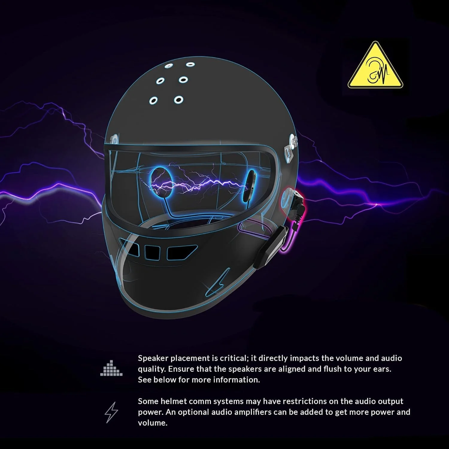 XS2.1R Helmet Speaker with Foam Spacers Kit - High Performance Speaker Headphones - 3.5mm Earbud Jack Compatible with Most Helmet Comm Systems - Fits Most Ski, Snowboard & Motorcycle Helmets - Image 2