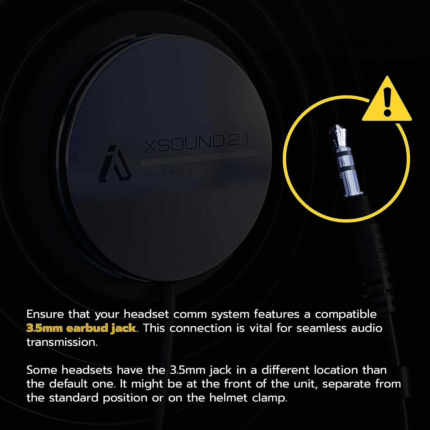 XS2.1R Helmet Speaker with Foam Spacers Kit - High Performance Speaker Headphones - 3.5mm Earbud Jack Compatible with Most Helmet Comm Systems - Fits Most Ski, Snowboard & Motorcycle Helmets - Image 3