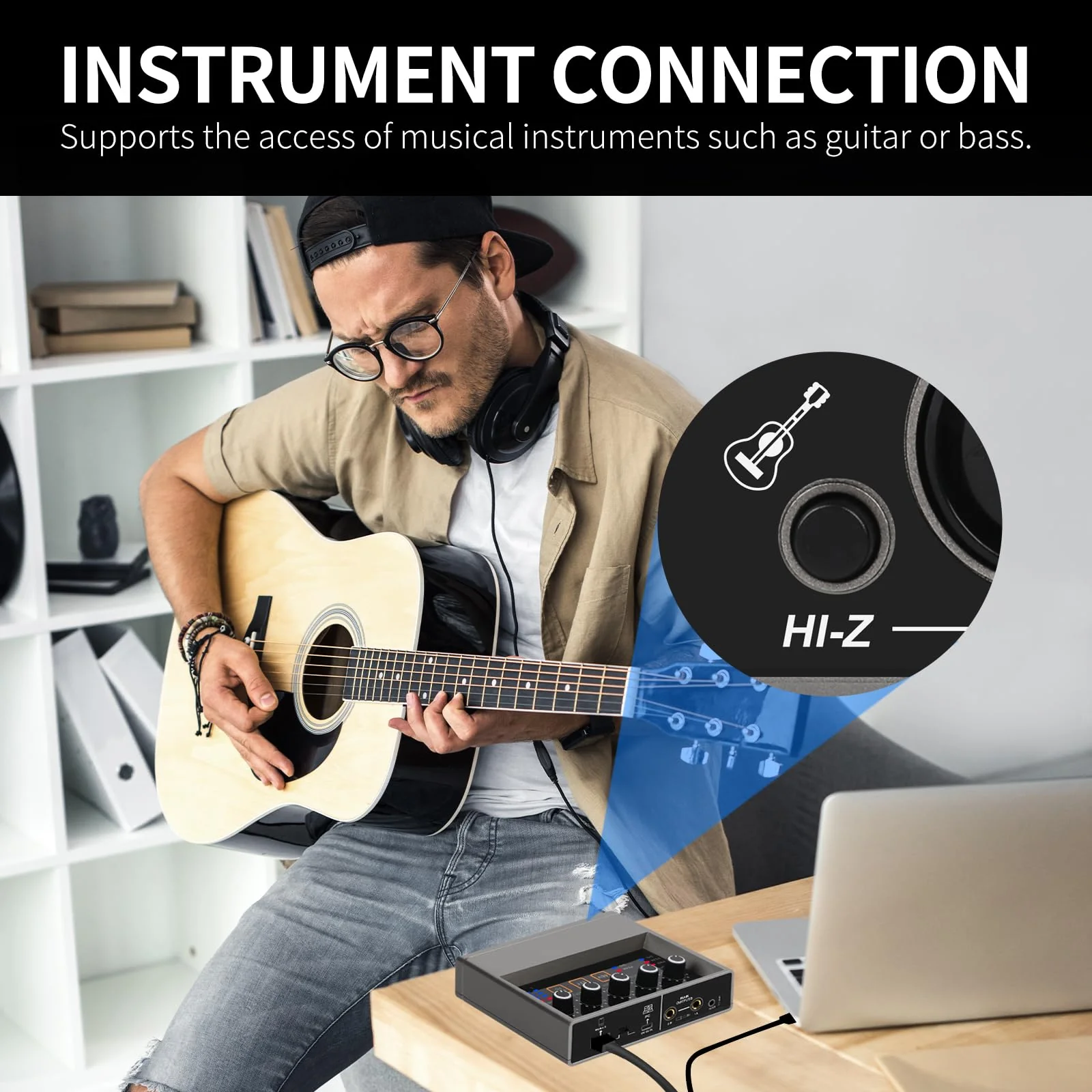 XTUGA USB Audio Interface for PC with Touch Model 16 bit/48 kHz, DSP Effect, 48V Phantom Power XLR Audio Interface for Recording Music, Live Streaming, Q-16 - Image 4