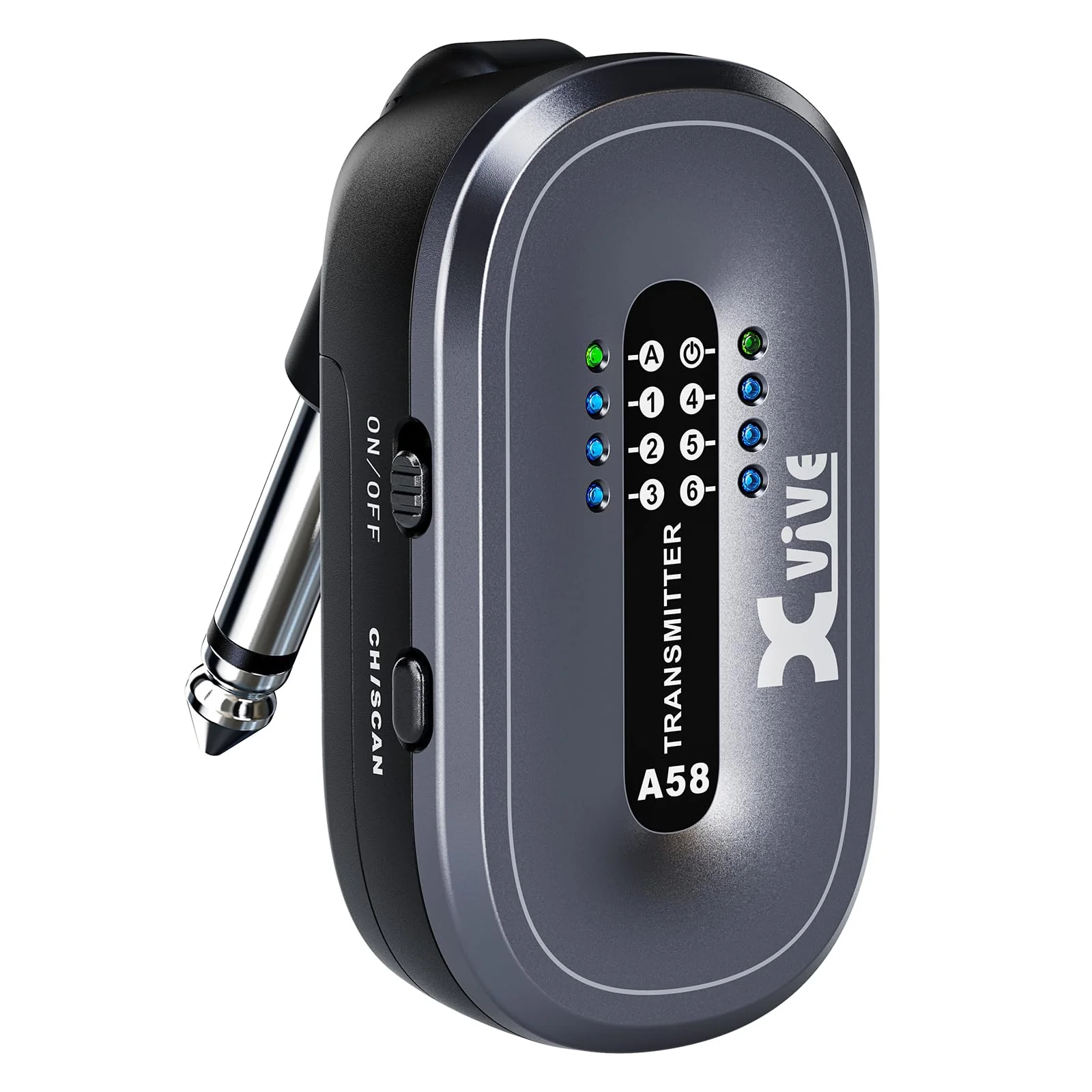 Xvive A58T Wireless Guitar Transmitter for A58 and P58 Pedal Wireless System Active or Passive Pickup Bass Piezo-Electric Acoustic A58TX - Image 2