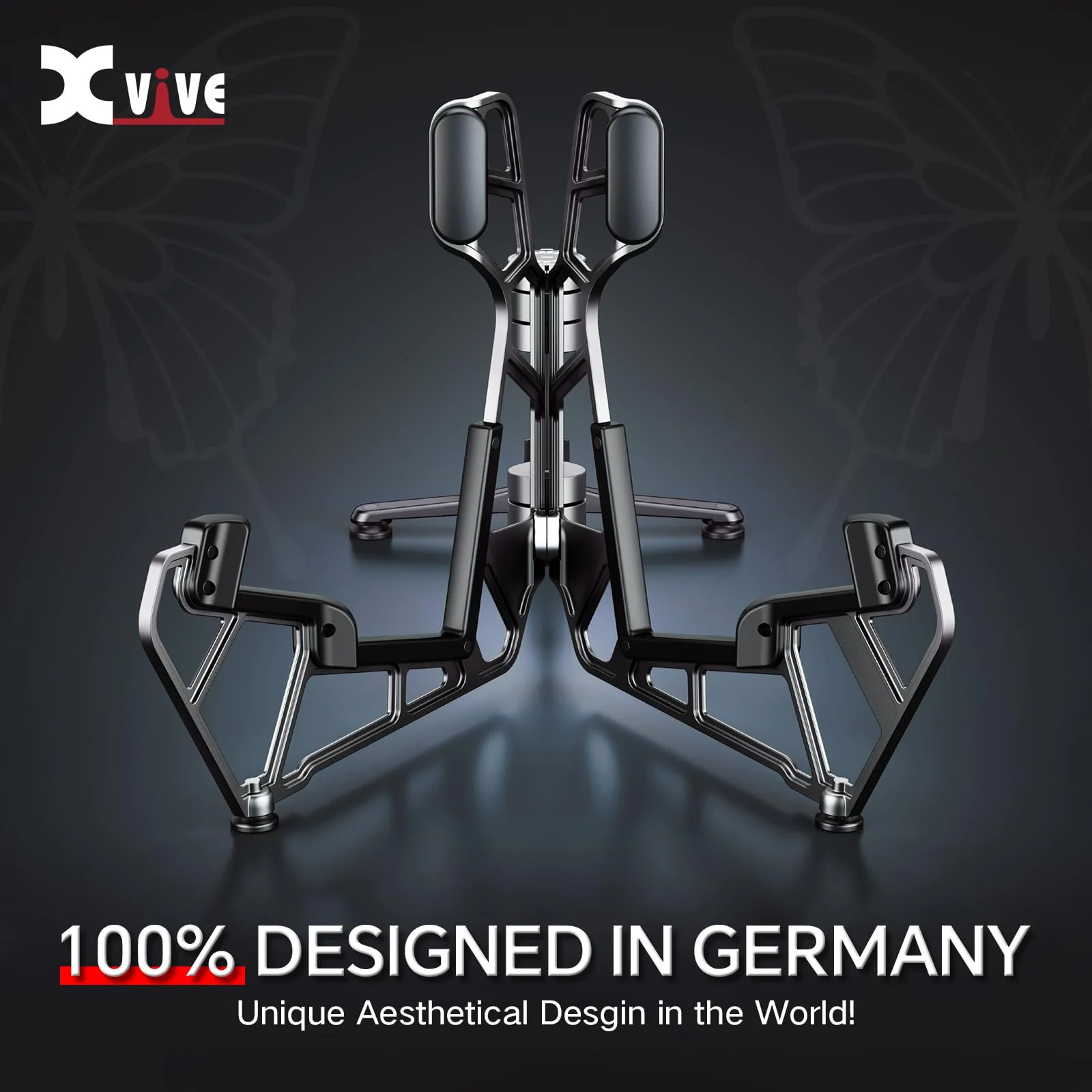 Xvive Guitar Stand G1 Deluxe Guitar Stand Floor for Electric/Acoustic/Bass guitar, Designed in Germany with Ultra Sturdy, Portable, Foldable Structure - Image 2