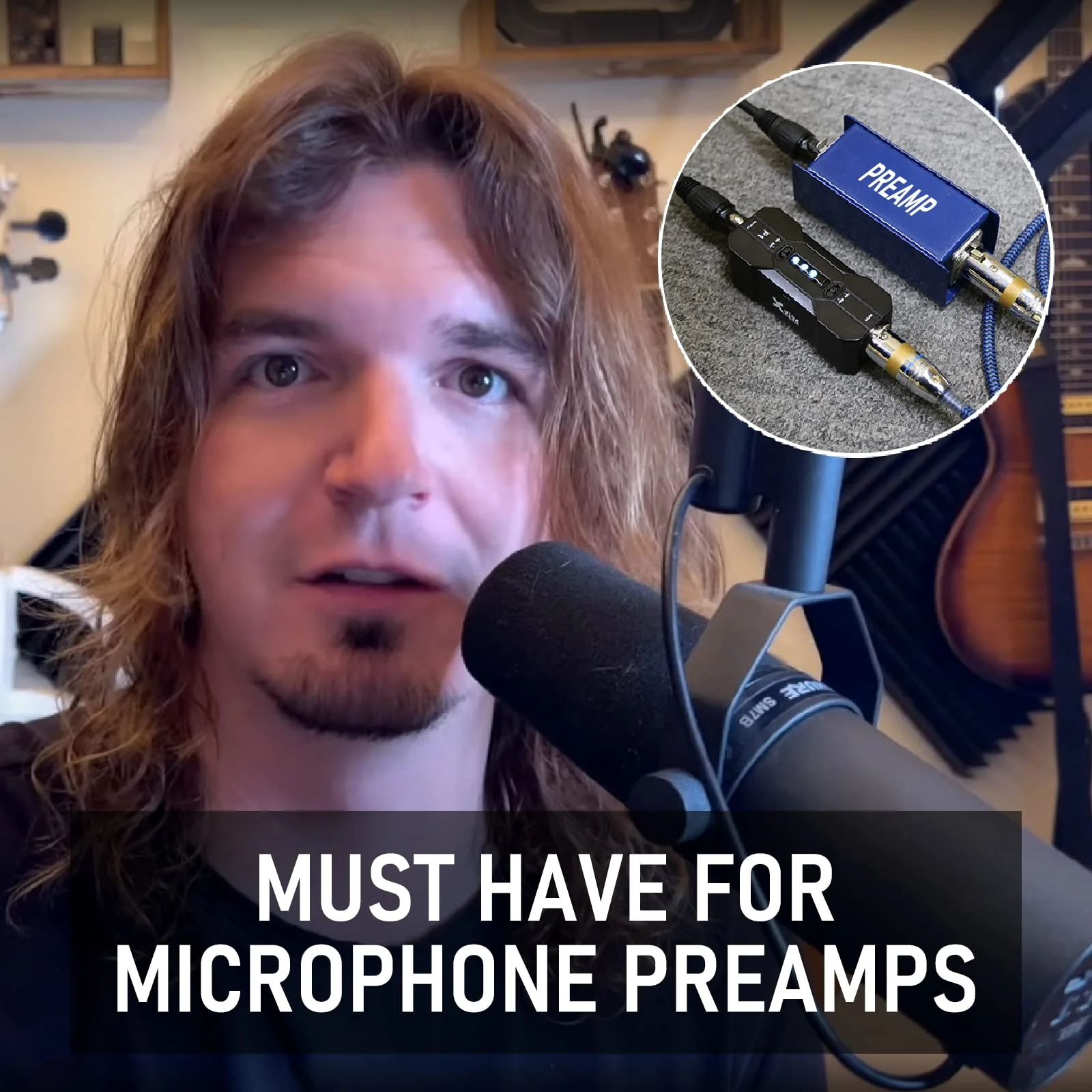 Xvive P1 Phantom Power Supply for Microphone Preamp,Condenser Microphones,Shotgun Mic,with XLR Cable P1+XLR - Image 7