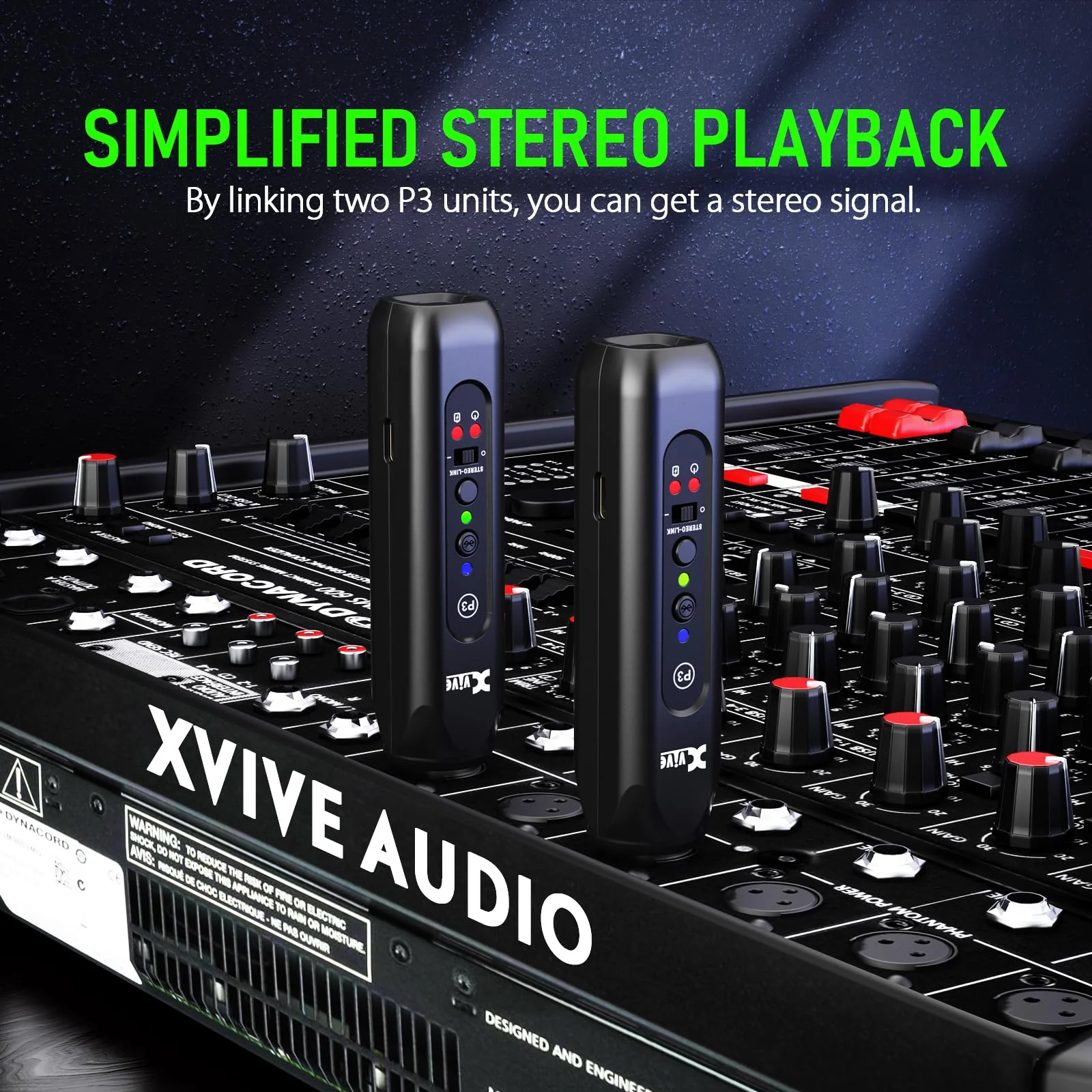 Xvive P3 Wireless XLR Bluetooth Receiver, Bluetooth Adapter for Speakers, Audio Mixer, PA Systems, DJ System(P3 XLR) P3 XLR BLUETOOTH - Image 2