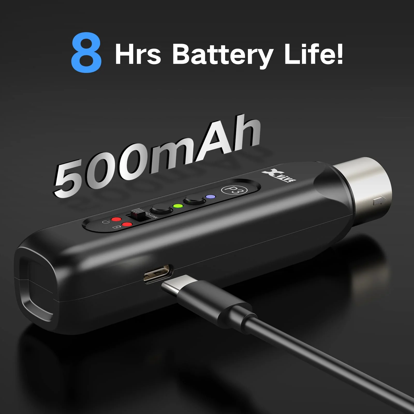 Xvive P3 XLR Bluetooth Receiver, High-Fidelity Wireless Bluetooth Adapter for Speakers, PA Systems, Mixers, DJ Equipment - Image 5