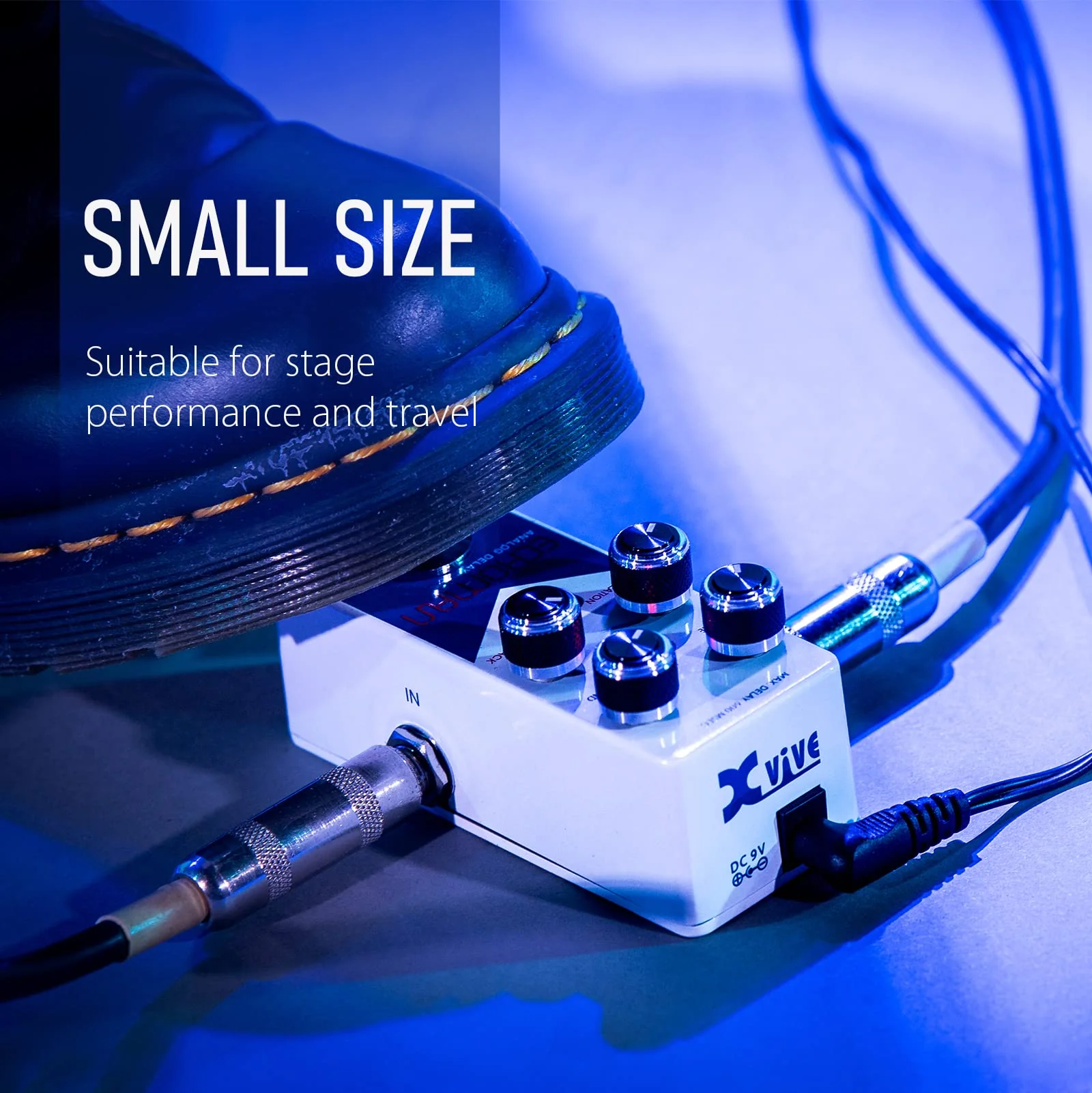 Xvive V21 Guitar Effect Pedal Echoman Vintage Pure Analog Delay TRUE BYPASS V21 Delay - Image 3