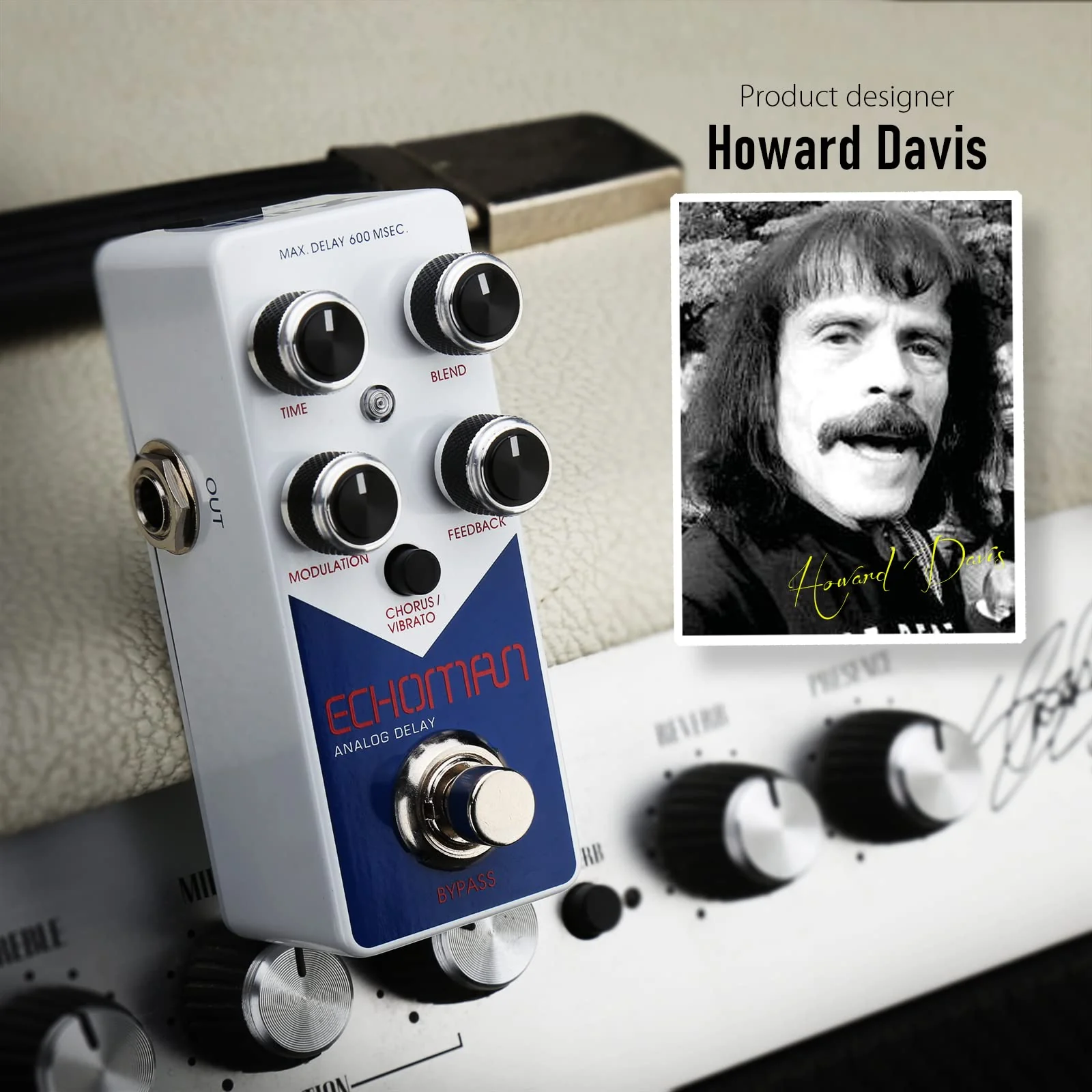 Xvive V21 Guitar Effect Pedal Echoman Vintage Pure Analog Delay TRUE BYPASS V21 Delay - Image 4