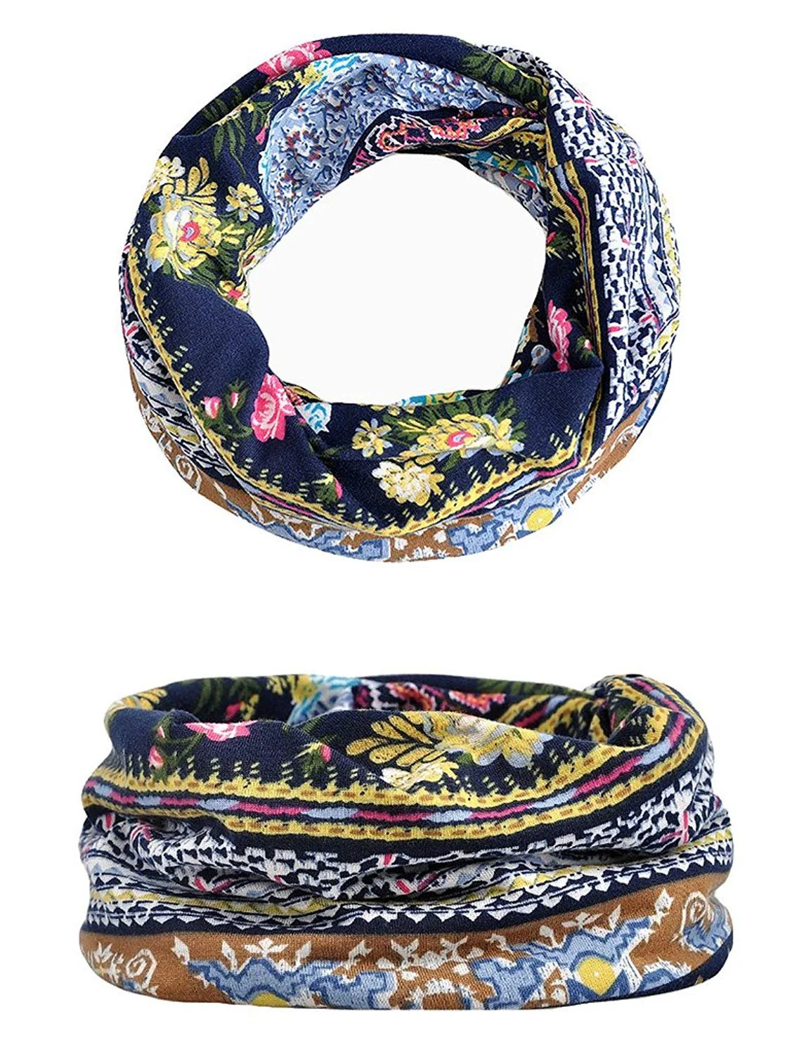 XYIYI Womens Chemo Headwear Hats Cotton Slouchy Beanie Cap Scarf One Size Multicolor - Image 3