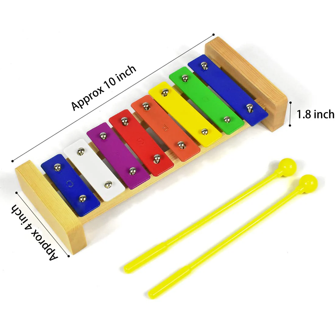 Xylophone 8 Notes Chromatic Glockenspiel Xylophone Music Instrument - Image 3