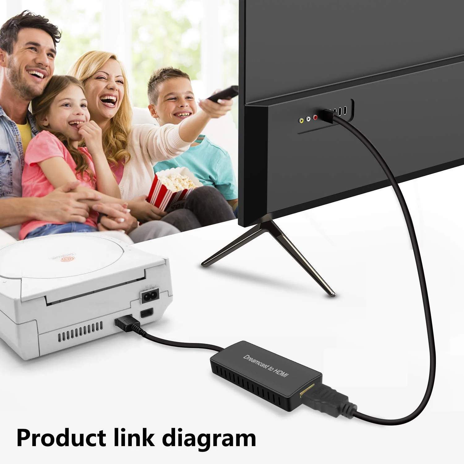 Y.D.F Dreamcast to HDMI Converter Supports 16:9/4:3 Switching, HD Link Cable for Sega Dreamcast, HDMI Cable for Sega Dreamcast (Sega DC) - Image 5