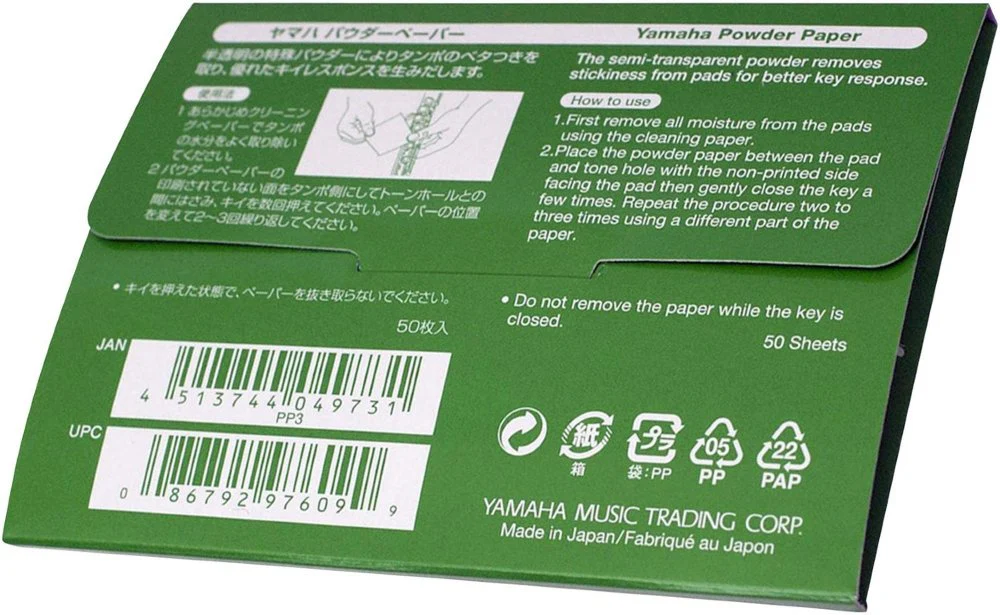 Yamaha YAC-1094P Powder Paper for wind & woodwind musical instruments Yamaha - Image 2