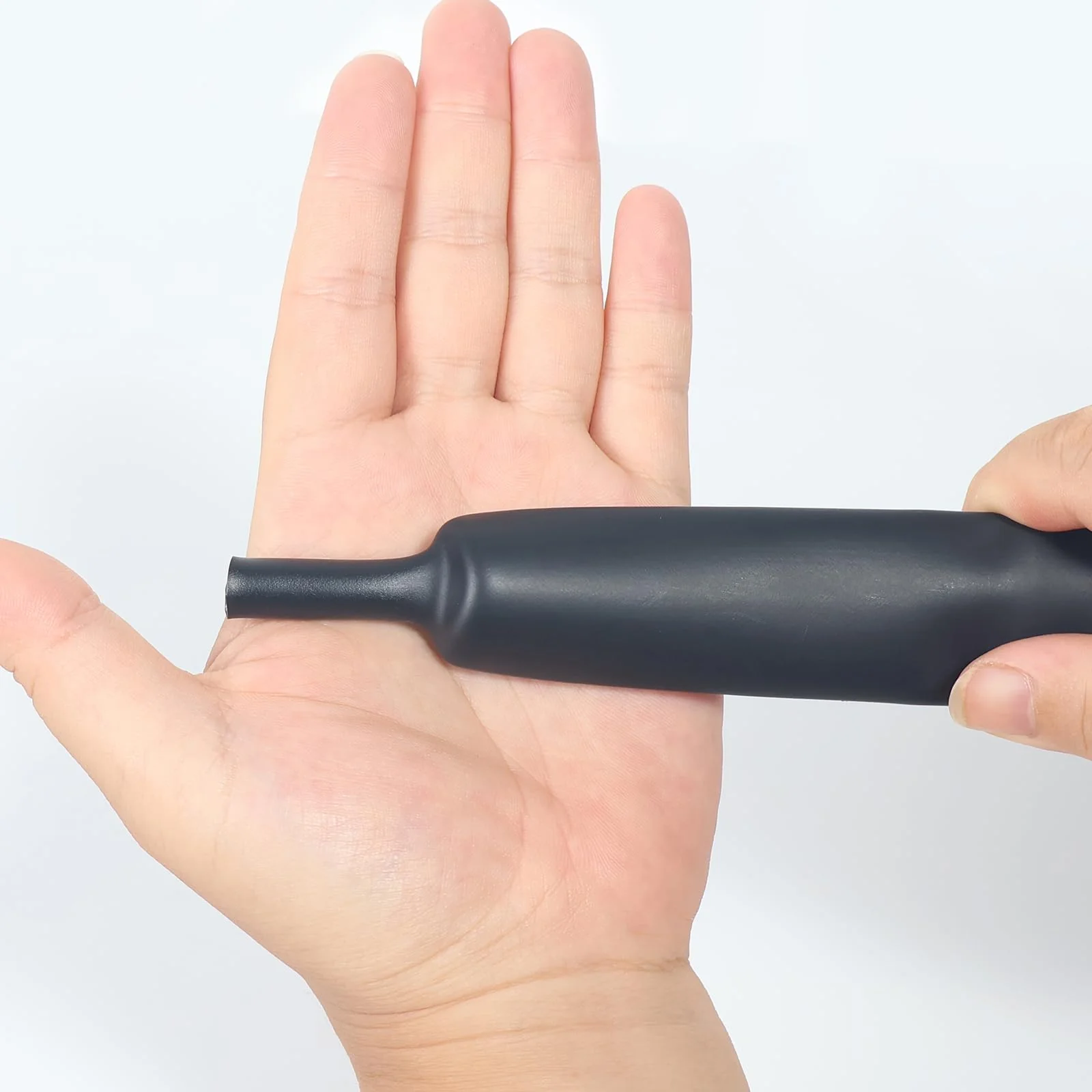 YAMXIN Heat Shrink Tube 20 mm Diameter 4:1, 3 m (2 x 1.5 m), Double-Walled with Adhesive, Waterproof and High Tension Resistant, Black - Image 2