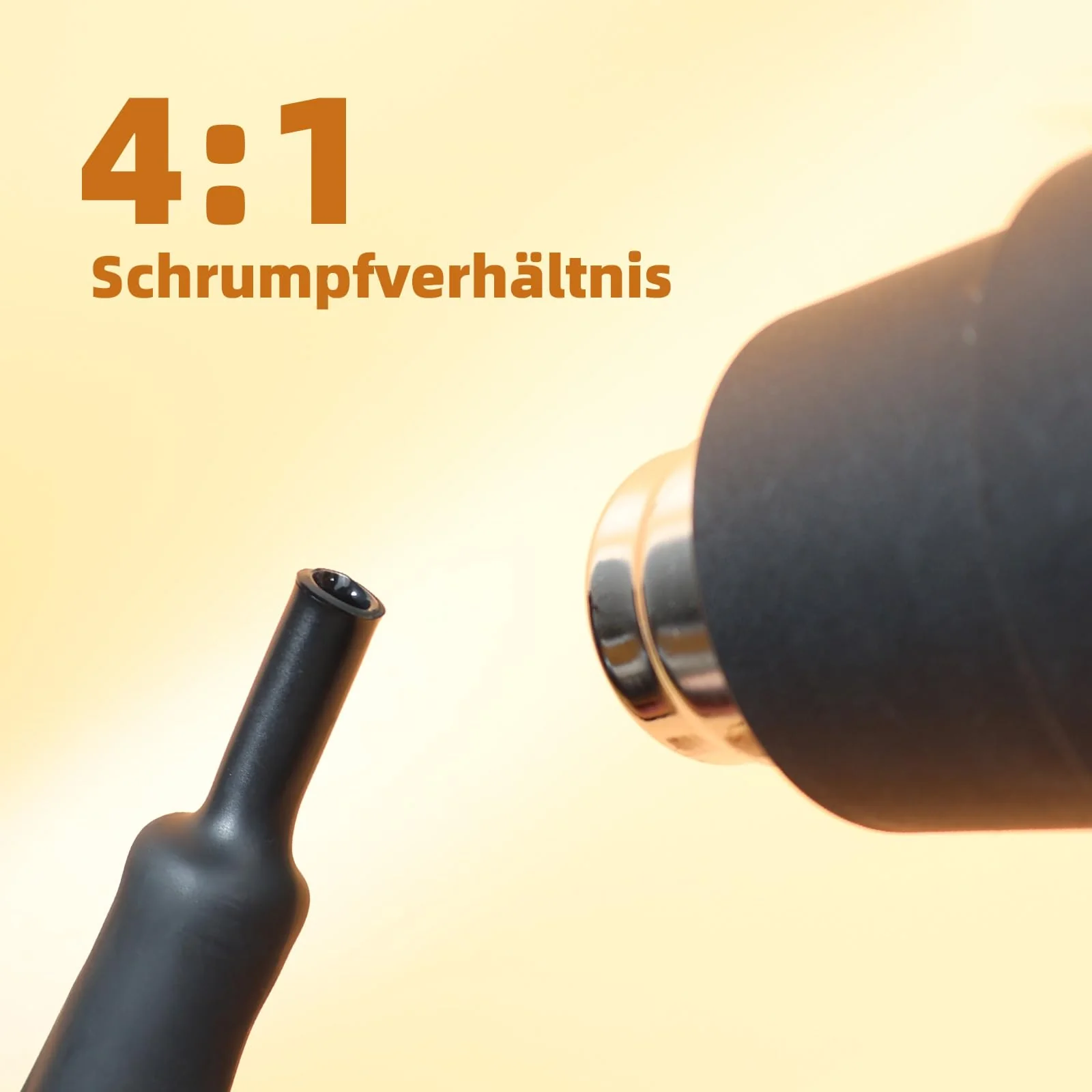 YAMXIN Heat Shrink Tube 20 mm Diameter 4:1, 3 m (2 x 1.5 m), Double-Walled with Adhesive, Waterproof and High Tension Resistant, Black - Image 5