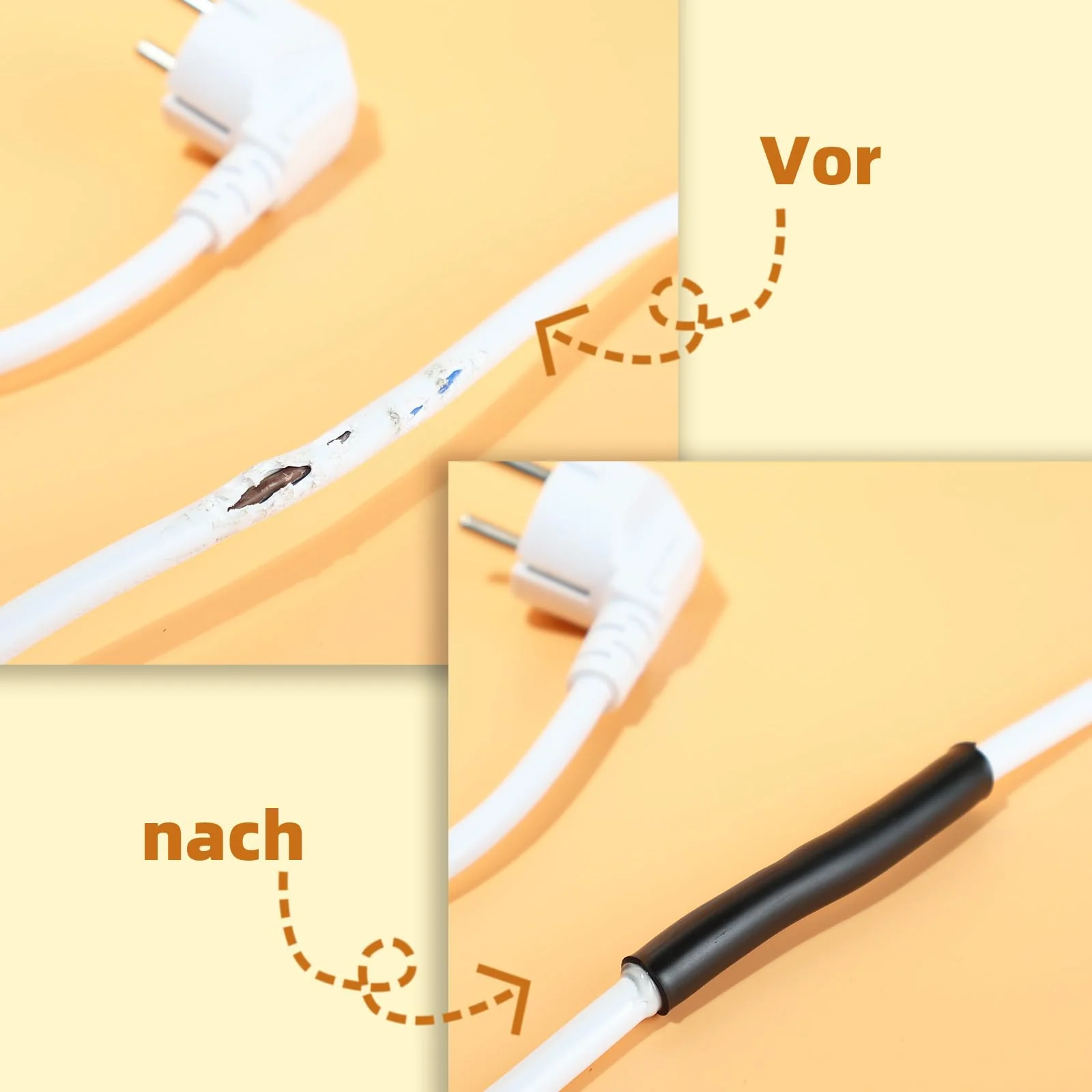 YAMXIN Heat Shrink Tube 20 mm Diameter 4:1, 3 m (2 x 1.5 m), Double-Walled with Adhesive, Waterproof and High Tension Resistant, Black - Image 7