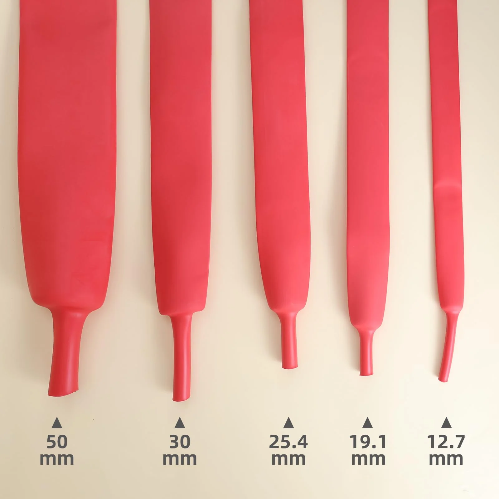 YAMXIN Heat Shrink Tube 30 mm Diameter, 3:1 with Adhesive, Double-Walled, Waterproof and Wear-Resistant, 1 m Black and 1 m Red Ø30mm - 1m x 2 Stück - Image 2