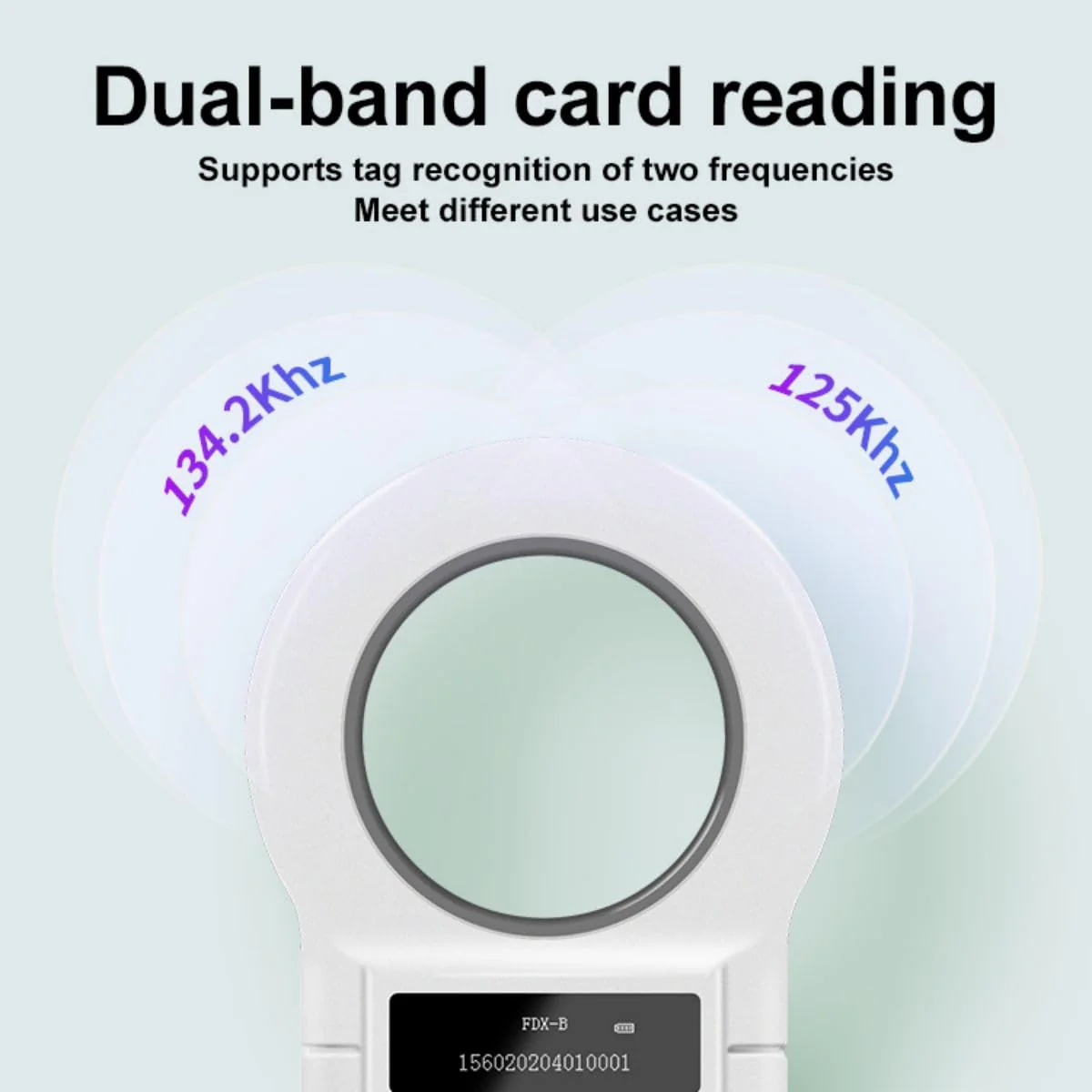 Yanzeo Pet Microchip Reader 134.2KHz/125KHz 15 Digits Pet Microchip Scanner for Dogs Cats FDX-B (ISO 11784/11785) Ar180c - Image 3
