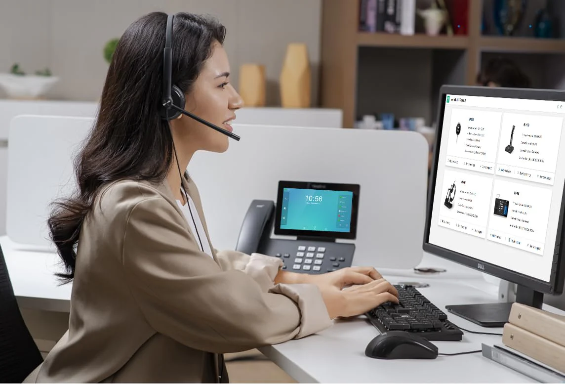 Yealink YHS34 Lite Dual Telephone Headset with RJ9 Jack Phone Headset with Microphone Noise Canceling, Compatible Poly Snom Desk Landline Phones (2.1m Cable) YHS34 Dual - RJ9 Headset Sponge Earpad - Image 5