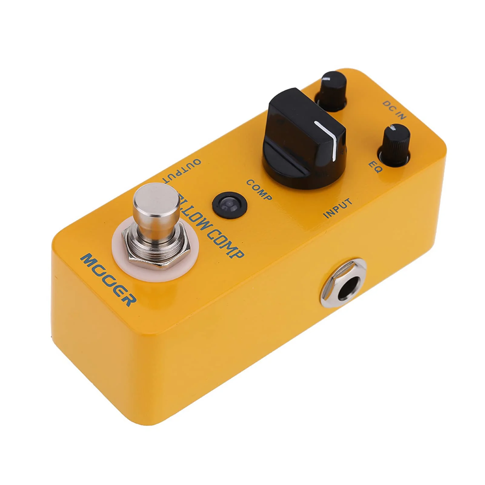 Yellow Comp Micro Mini Optical Compressor Guitar Effect Pedal – True Bypass, Smooth Compression, Aluminum Alloy Chassis - Image 3