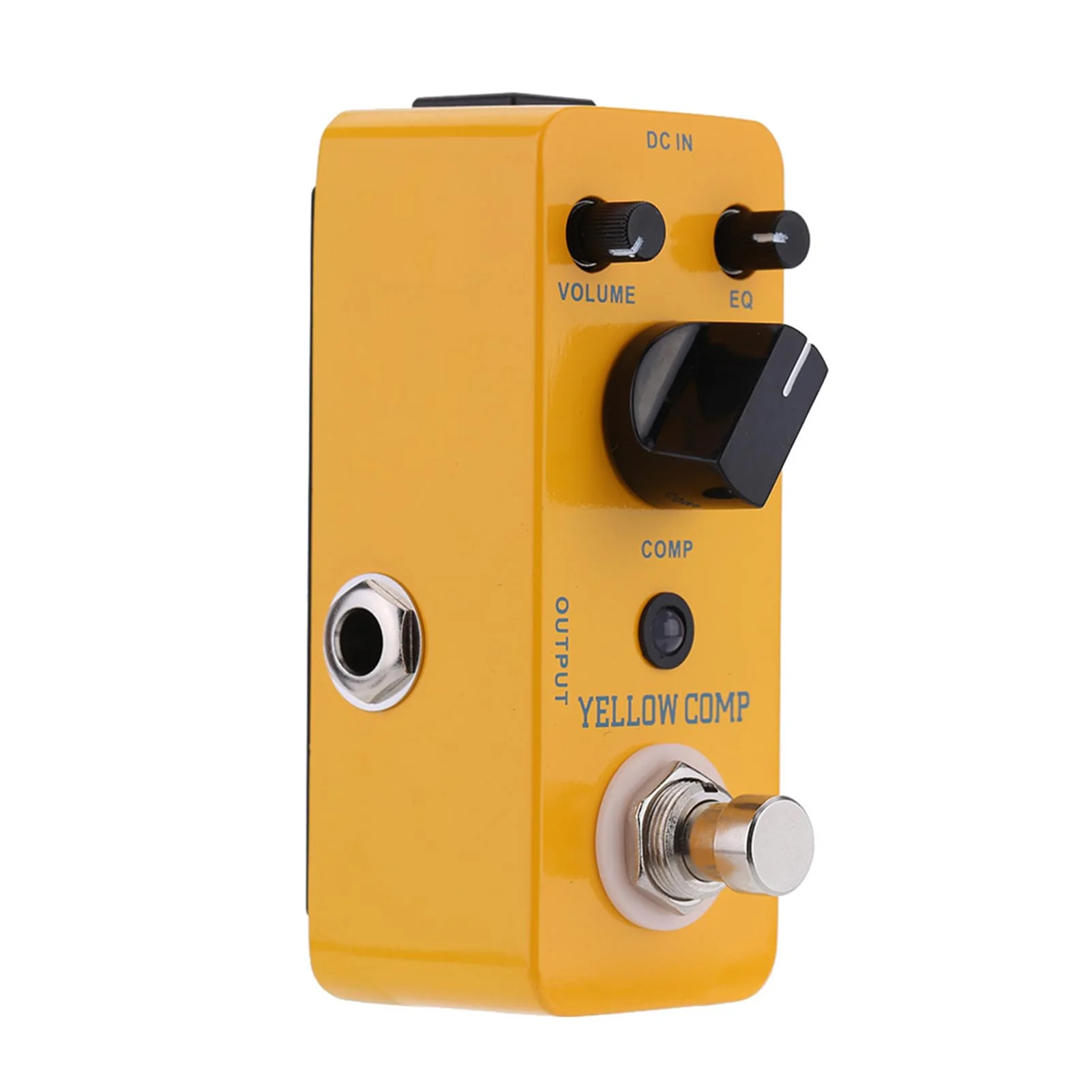 Yellow Comp Micro Mini Optical Compressor Guitar Effect Pedal – True Bypass, Smooth Compression, Aluminum Alloy Chassis - Image 4