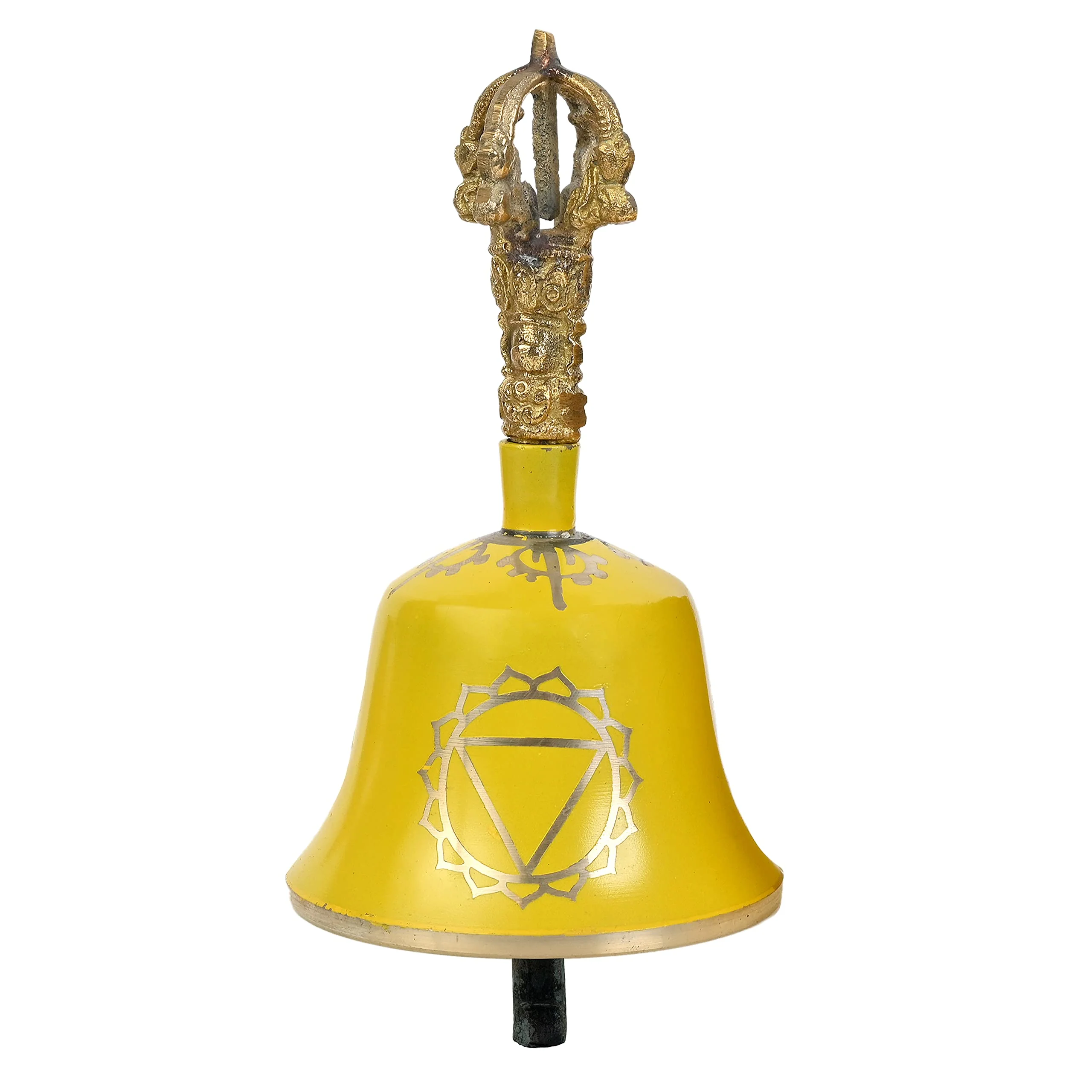 Yellow Solar Plexus Tibetan Bell (Note G) - 5.5 Inches H x 3 Inches D - Chakra Meditation Harmony Solar Plexus Yellow - Image 4