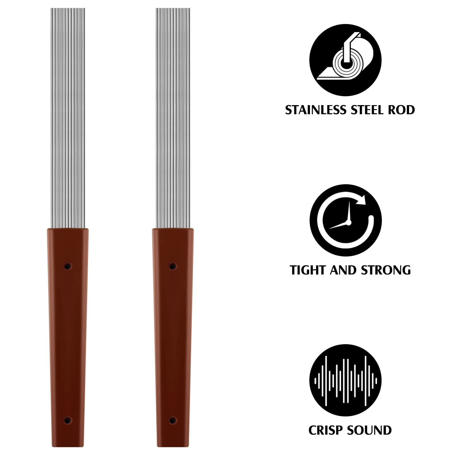 Yeshone 2 Pcs Guiro Scraper Comb Style Scraper 12 Inch Professional Scraper Stainless Steel Guiro Percussion Guiro Dominicana Instruments Equipped with 11 Steel Rods, Gifts for Christmas - Image 5