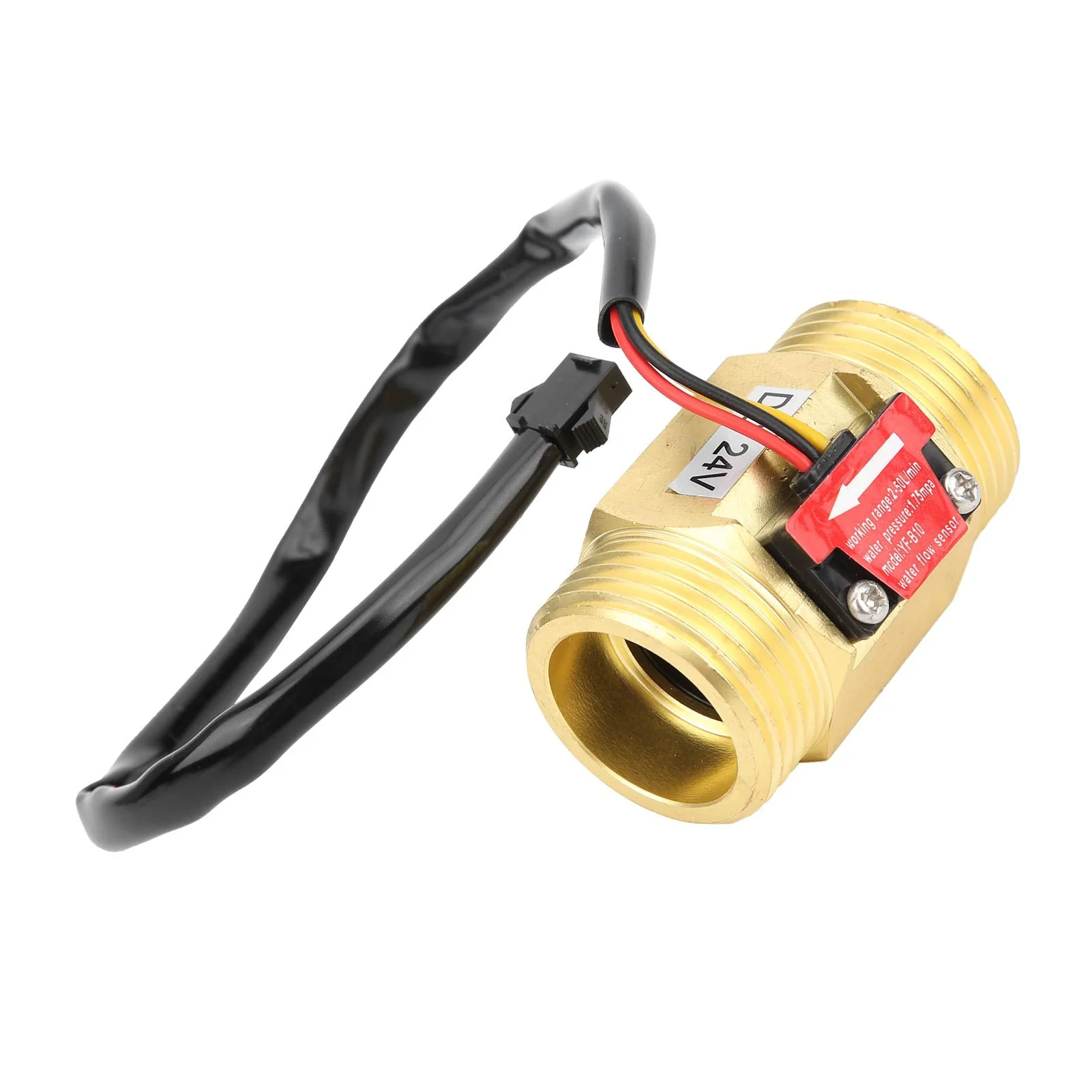 YFB10 Hall Flow Meter Switch G1in Water Flow Sensor Turbine Meter DC24V for Water Heater - Image 3