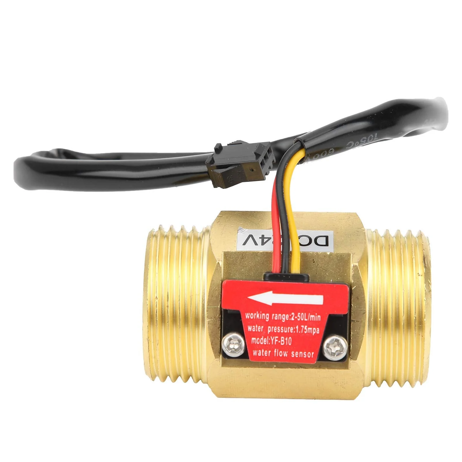 YFB10 Hall Flow Meter Switch G1in Water Flow Sensor Turbine Meter DC24V for Water Heater - Image 6